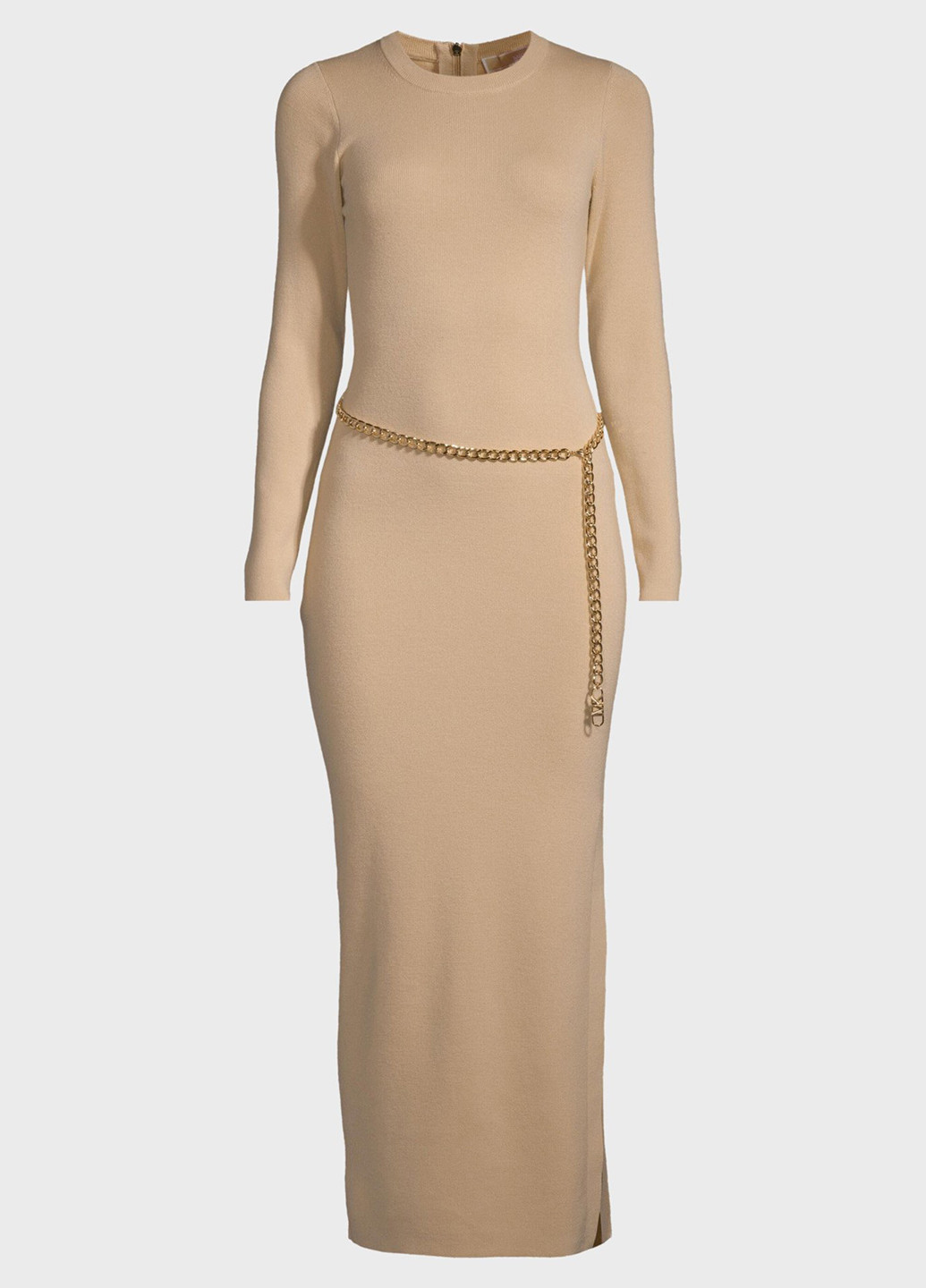 Бежевое кэжуал платье силуэтная Michael Kors однотонное