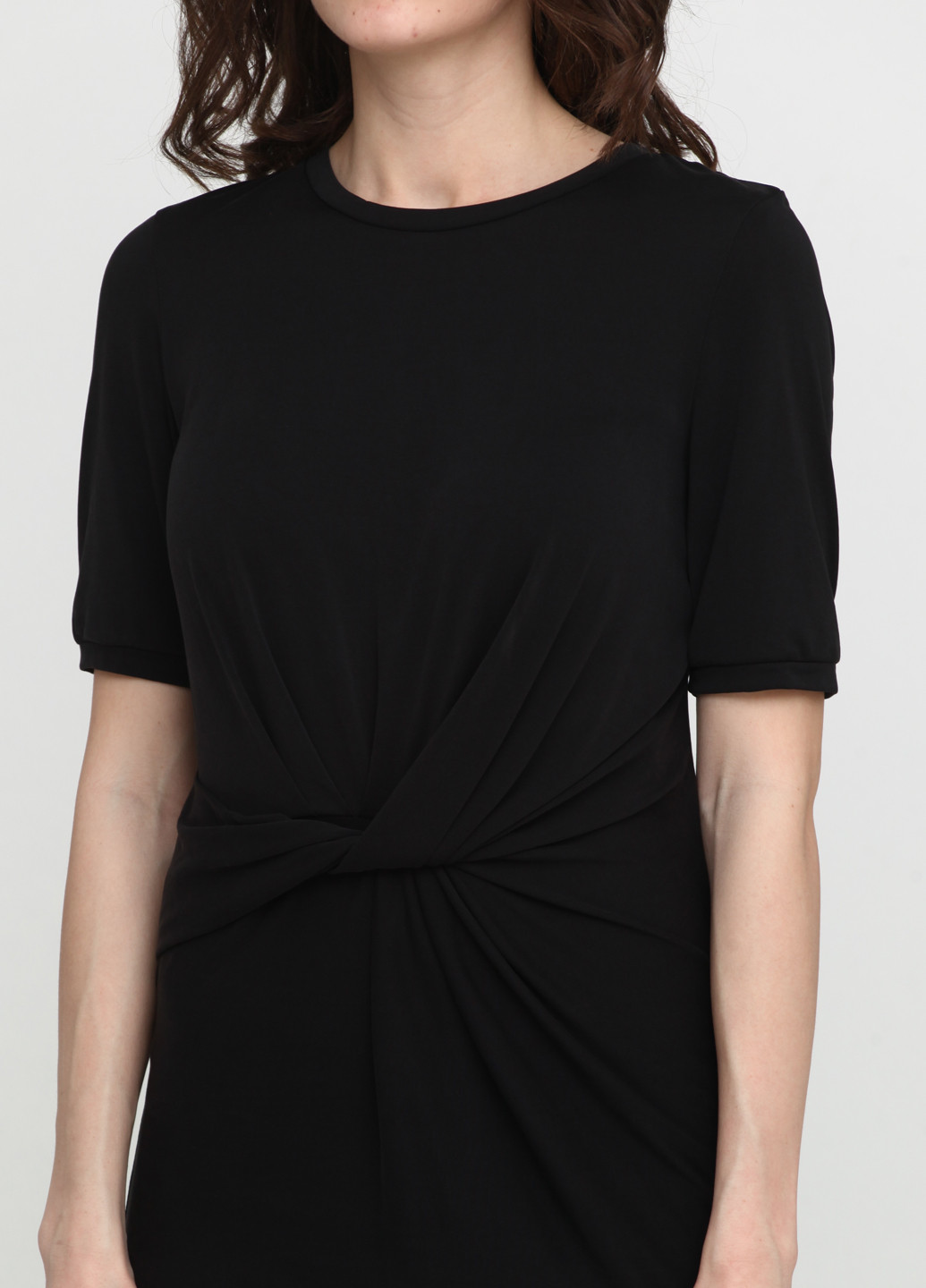 Чорна кежуал сукня Selected однотонна