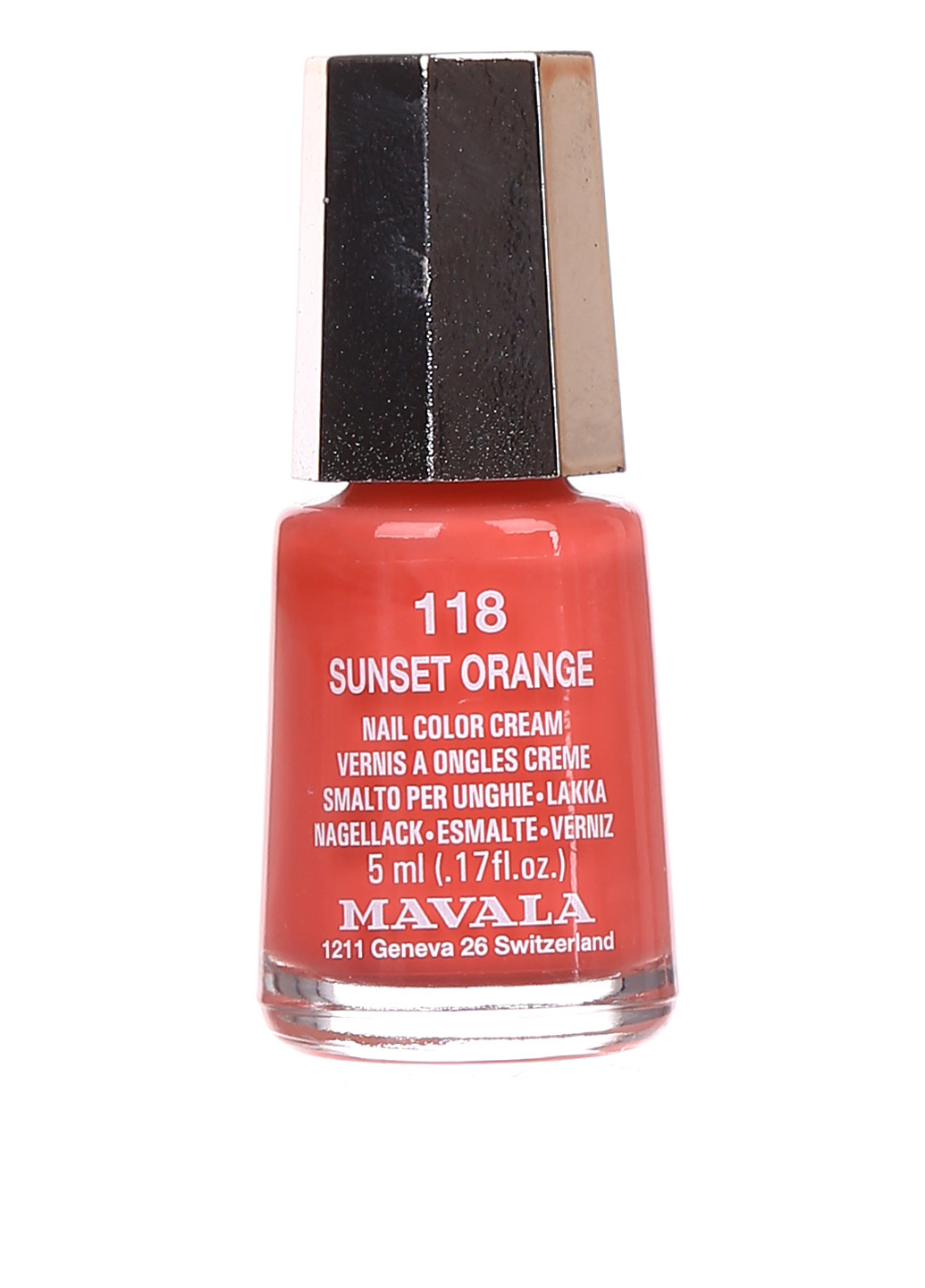 Лак для ногтей Sunset Orange, 5 мл Mavala (15580435)