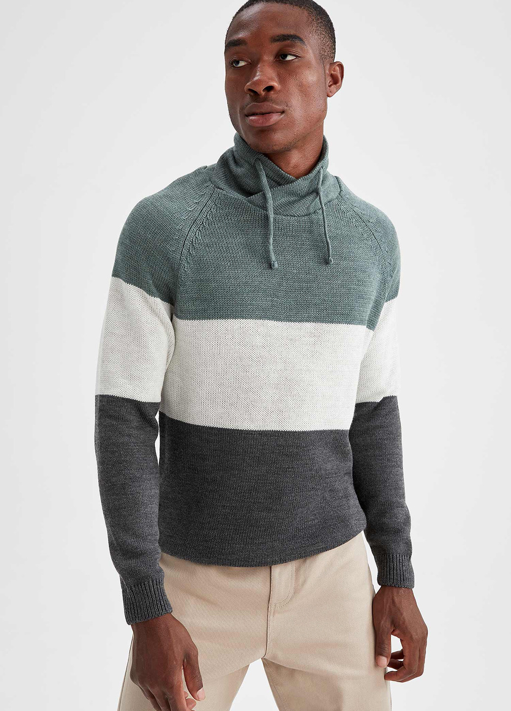 Комбінований демісезонний пуловер DeFacto