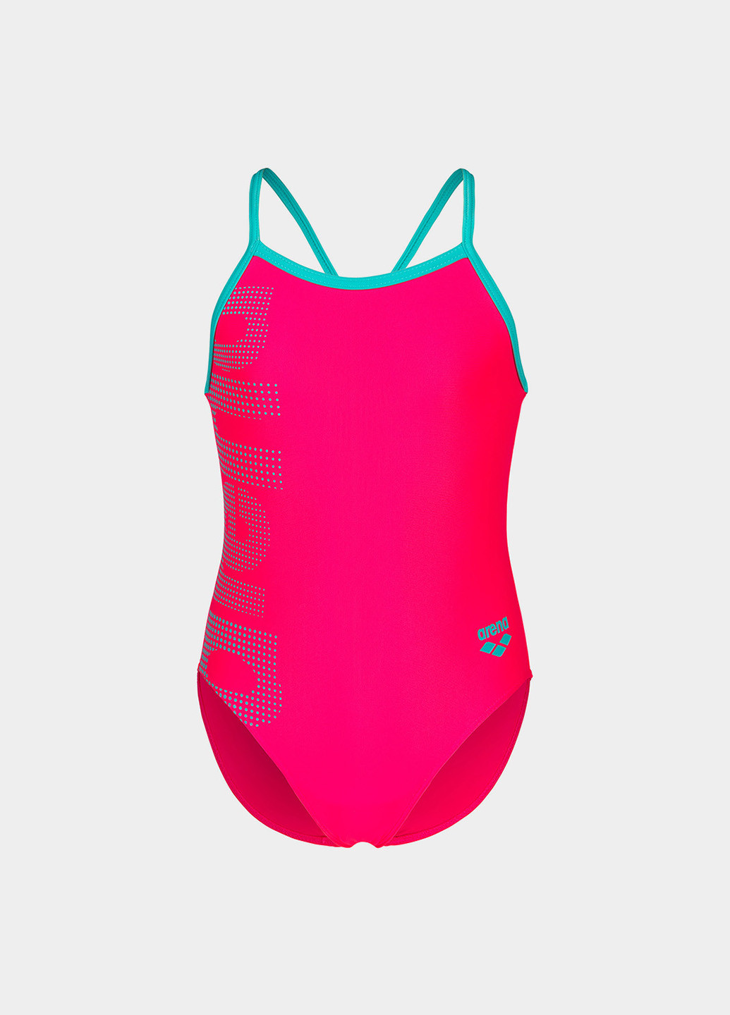 Малиновый летний купальник слитный, майо Arena LOGO KIDS GIRL ONE PIECE