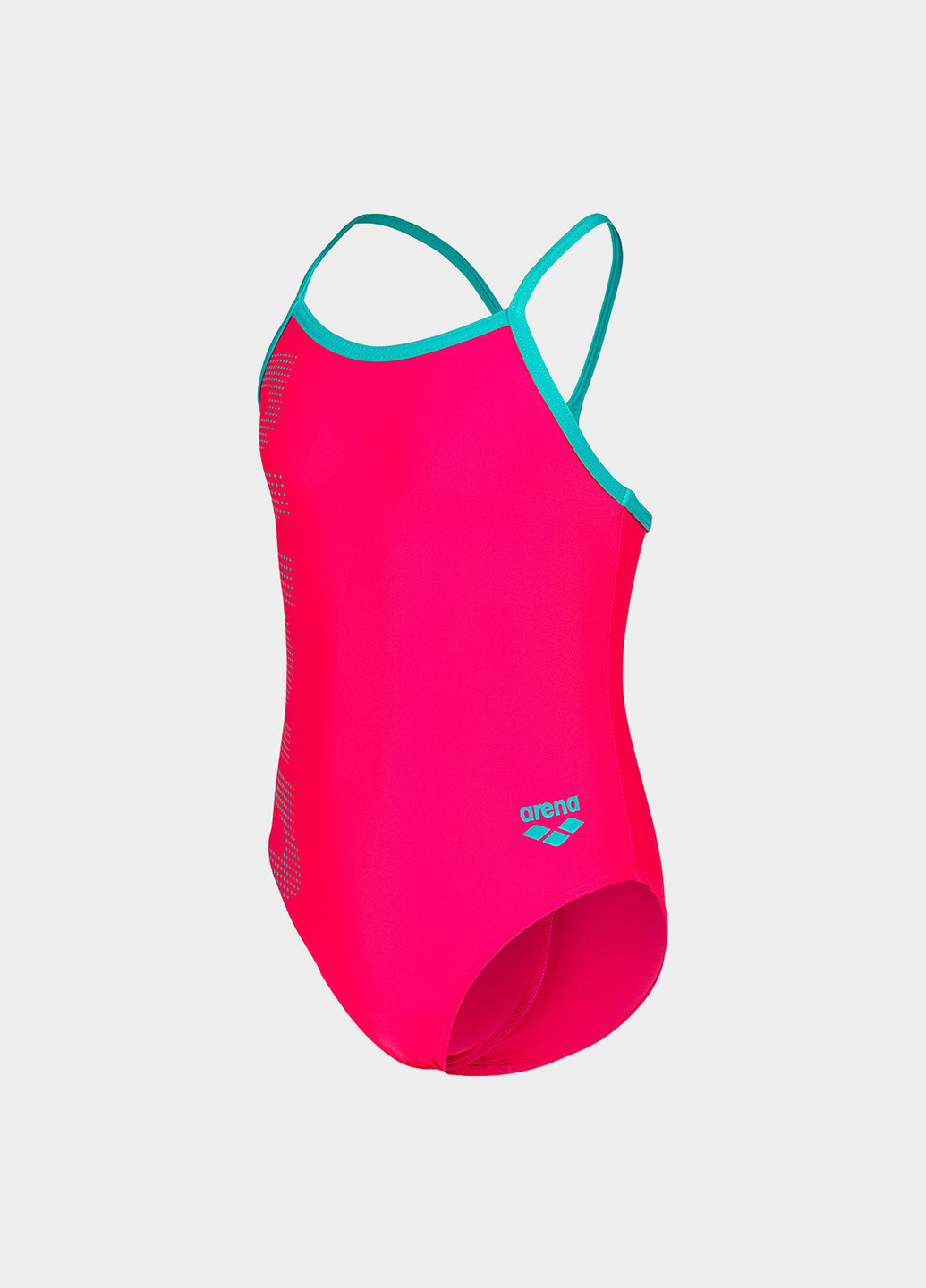 Малиновый летний купальник слитный, майо Arena LOGO KIDS GIRL ONE PIECE