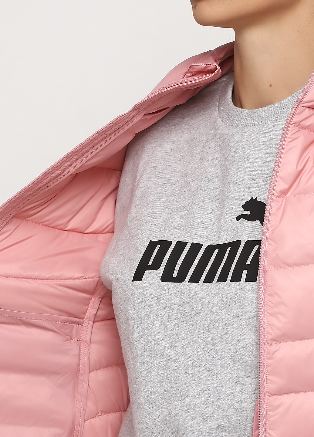 Рожевий демісезонний Пуховик Puma