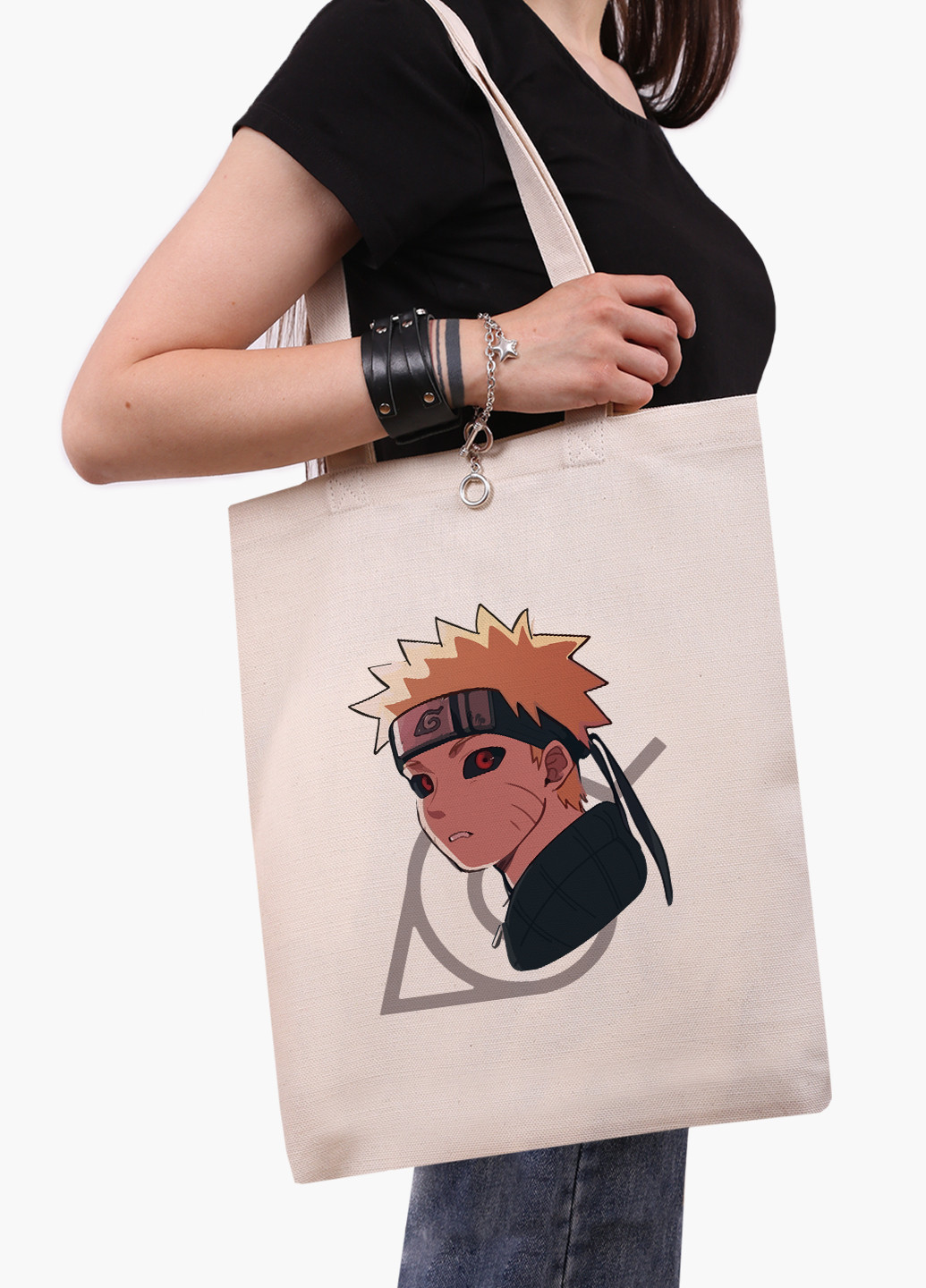 Еко сумка шоппер біла Ітачі Учіха (Itachi Uchiha) (9227-2822-WT-1) Еко сумка шоппер біла 41*35 см MobiPrint (221683035)