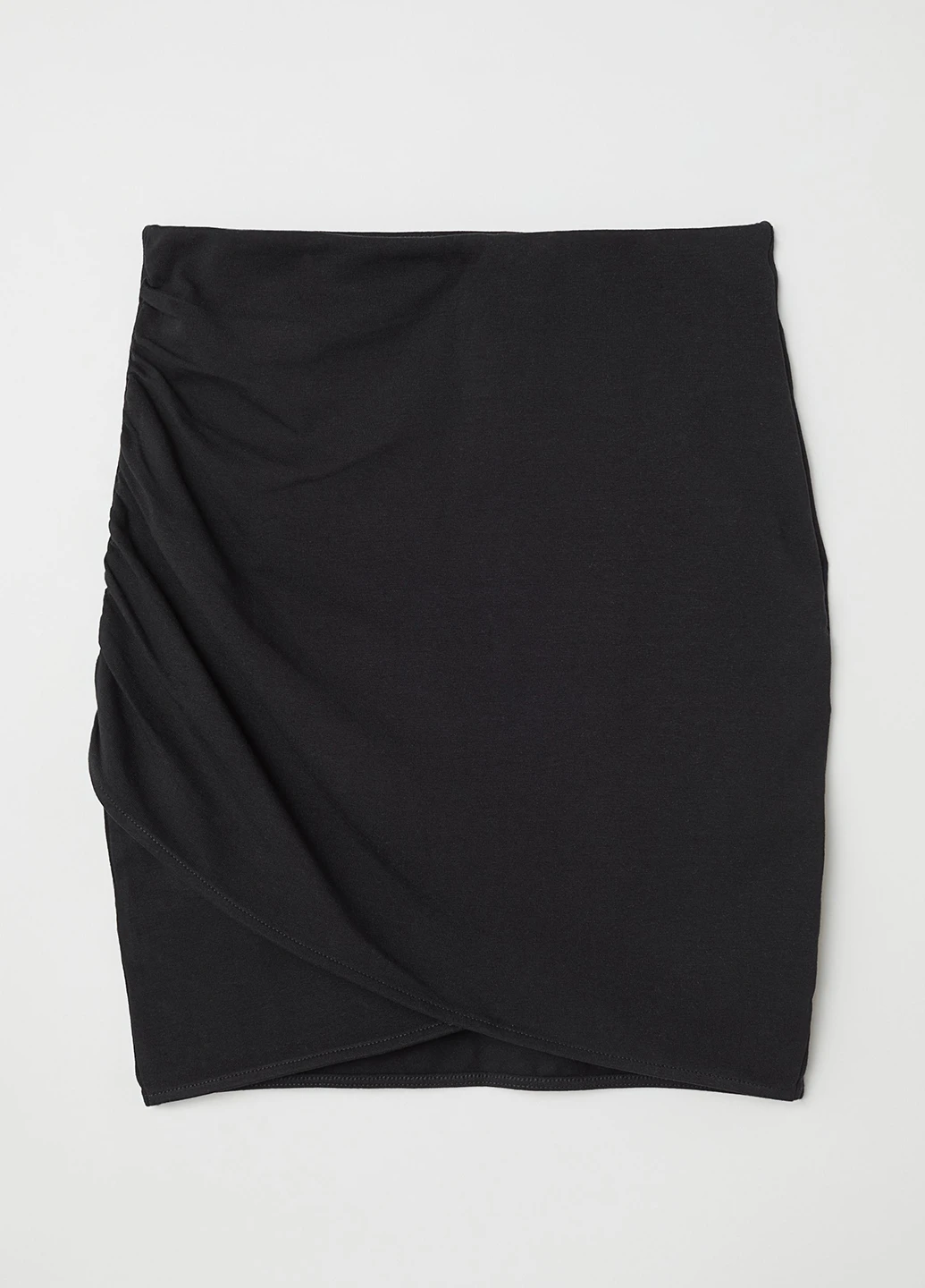 Черная кэжуал однотонная юбка H&M