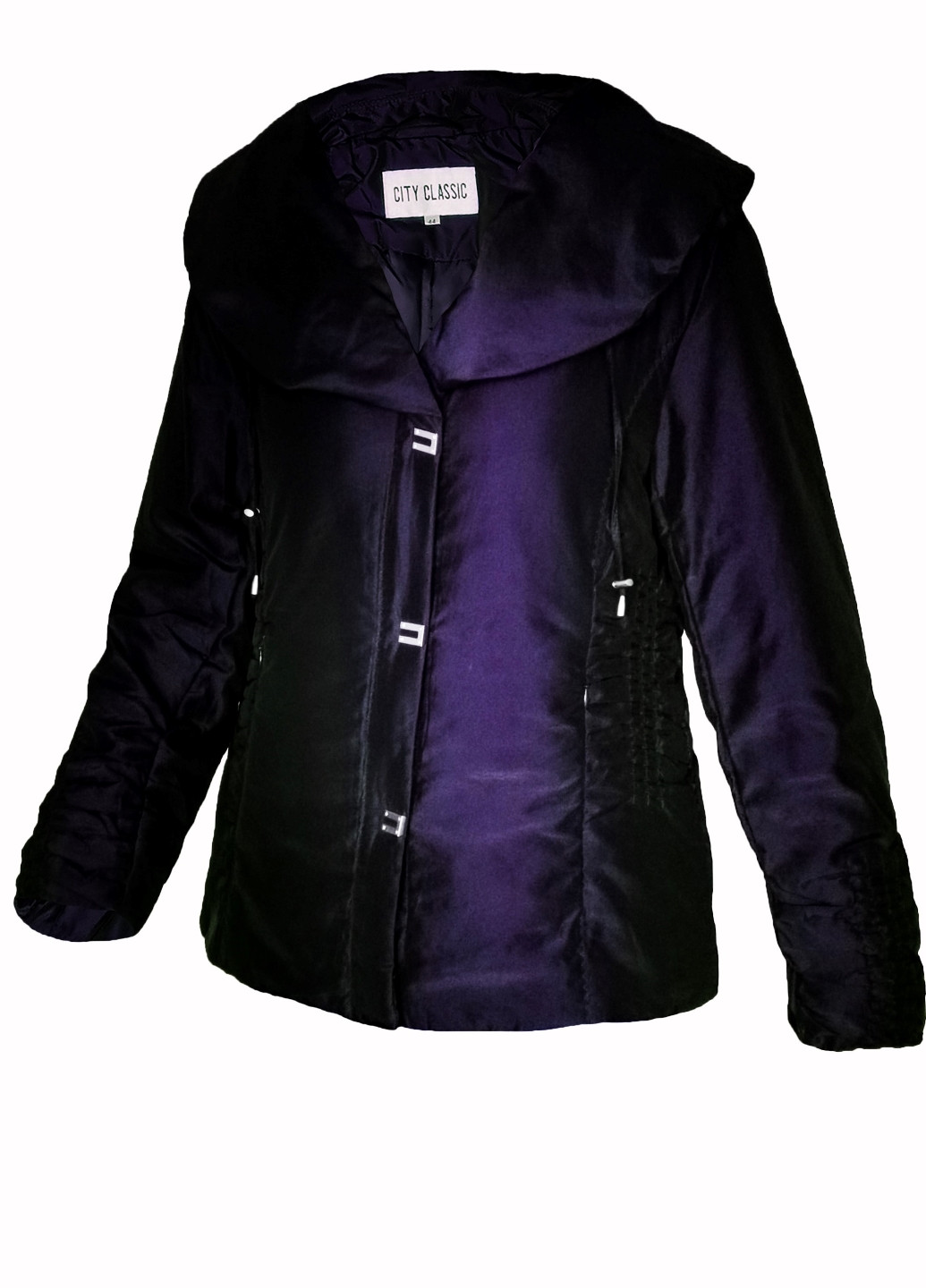 Темно-фіолетова демісезонна куртка демісезонна жіноча City Classic
