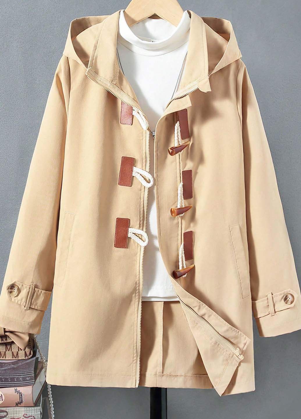 Плащ SHEIN на молнии демисезон (344465999)