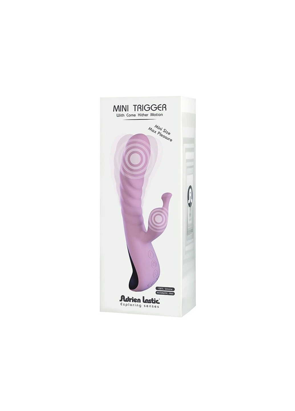 Вибратор Mini Trigger с массирующими движениями ствола Adrien Lastic (254543921)