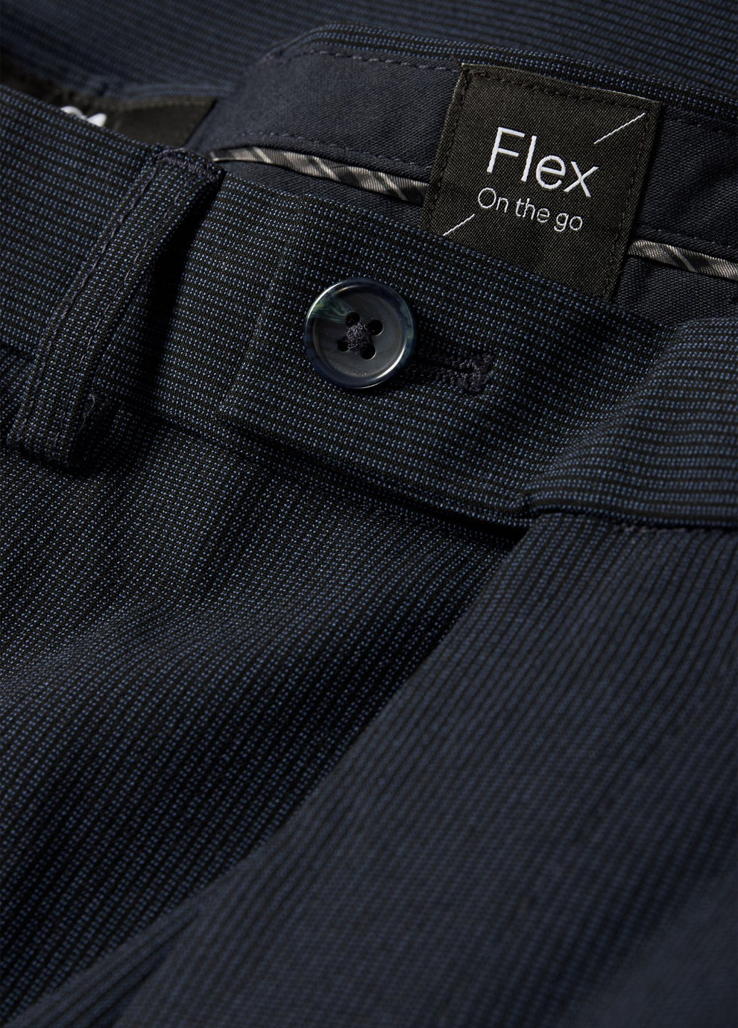 Темно-синие классические демисезонные классические брюки C&A