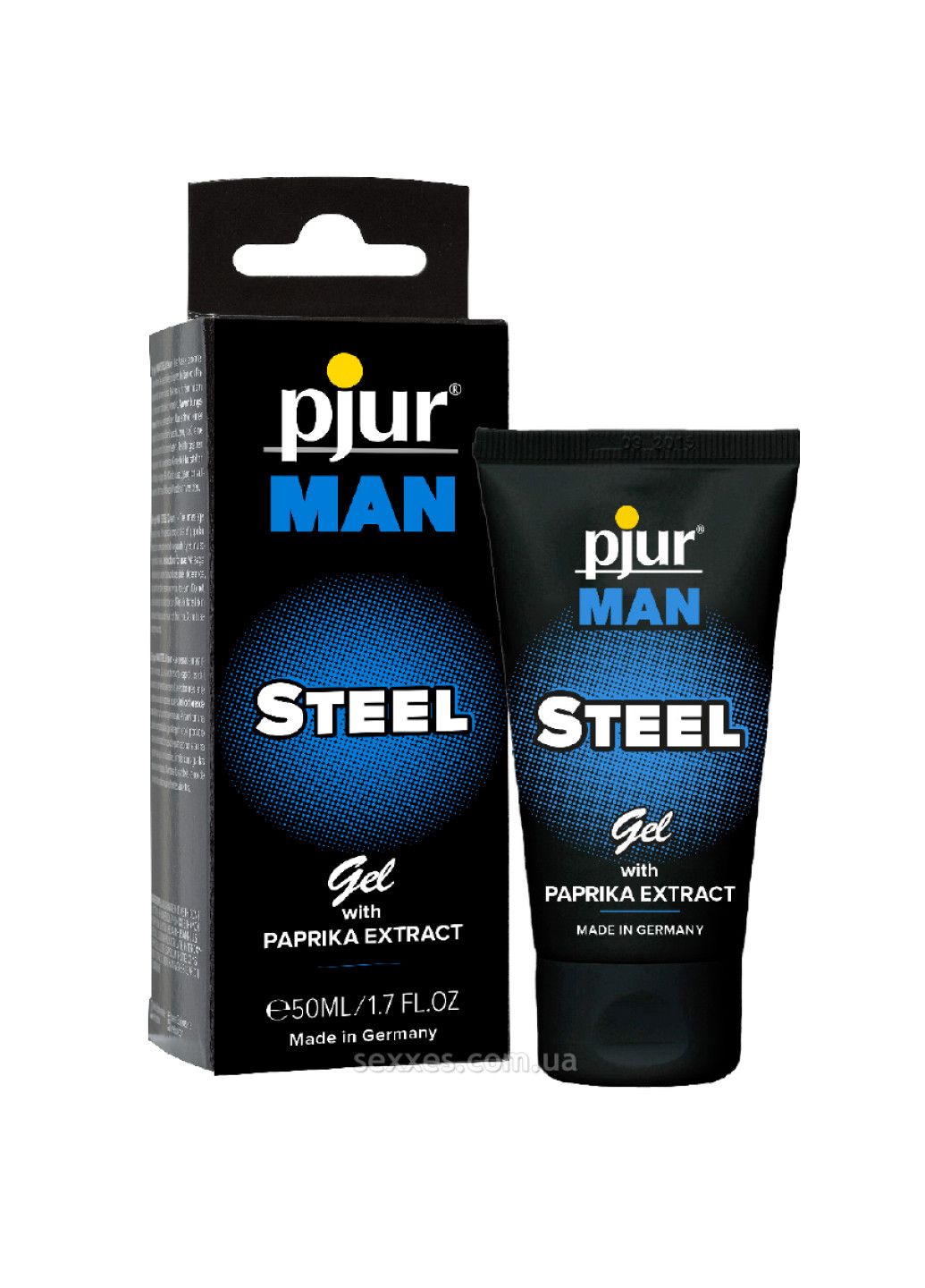 Гель для пениса стимулирующий MAN Steel Gel 50 ml с экстрактом паприки и ментолом Pjur (251277005)