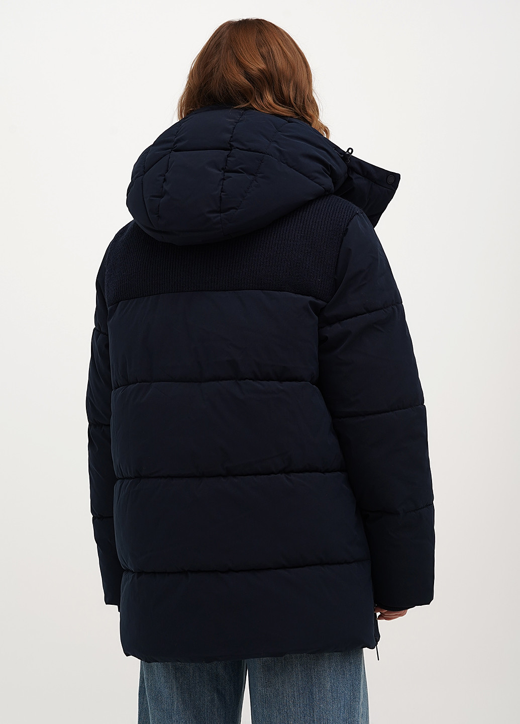 Темно-синя зимня куртка Tom Tailor