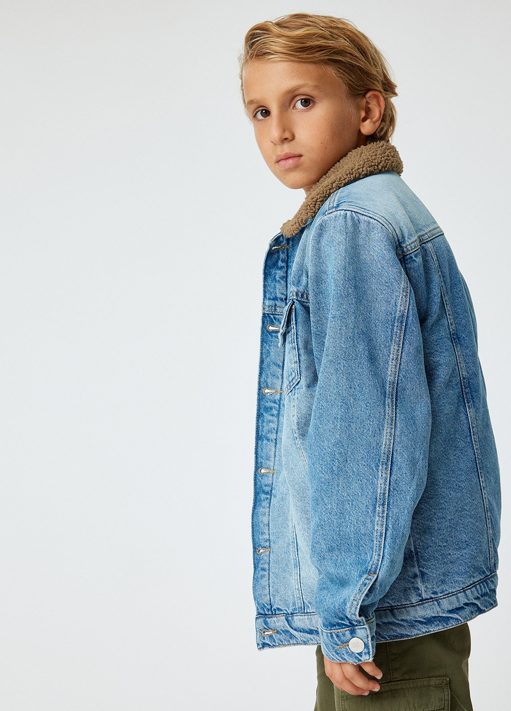 Блакитна демісезонна куртка KOTON