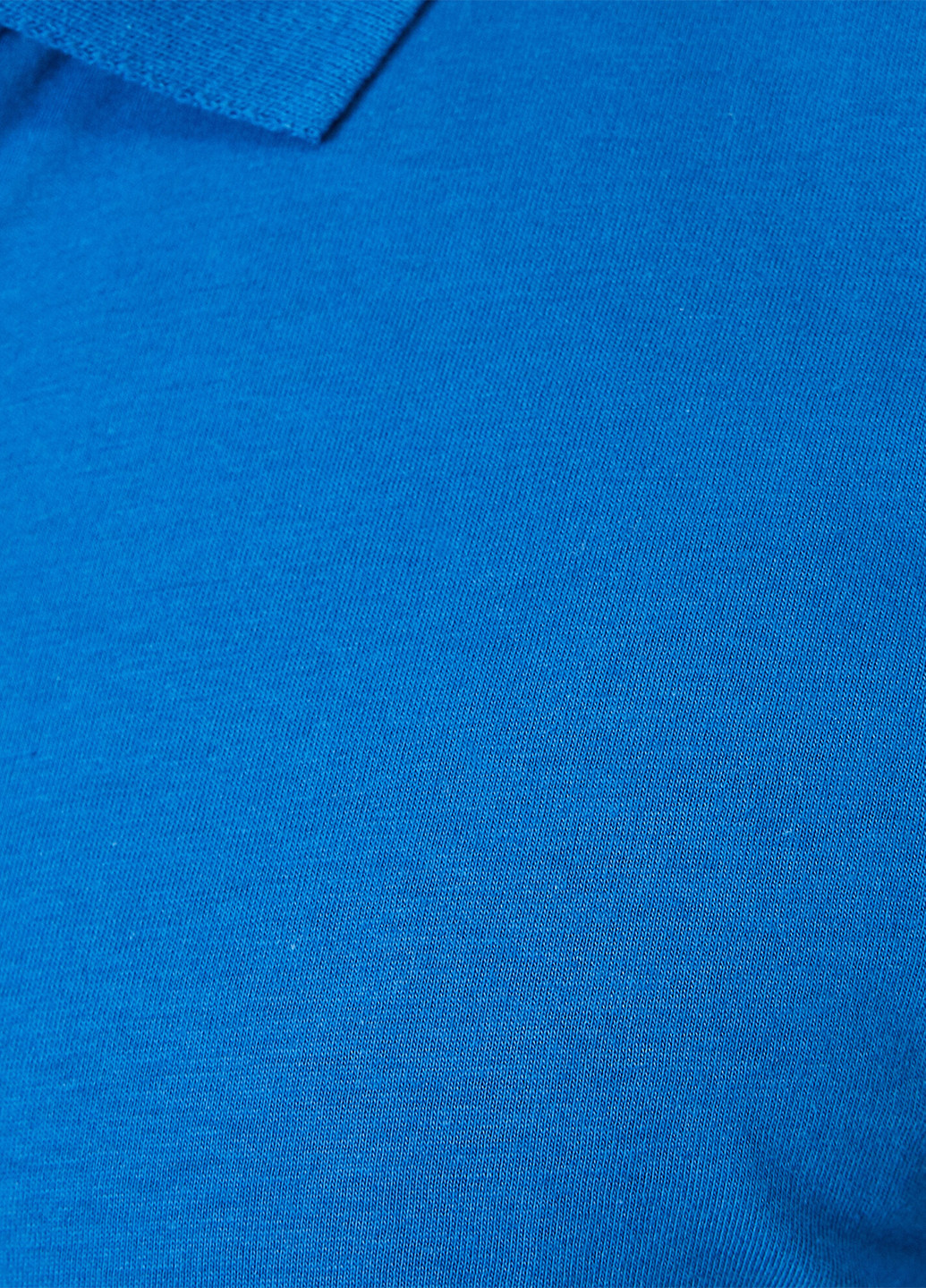 Поло KOTON однотонне світло-синє кежуал бавовна, поліестер, трикотаж