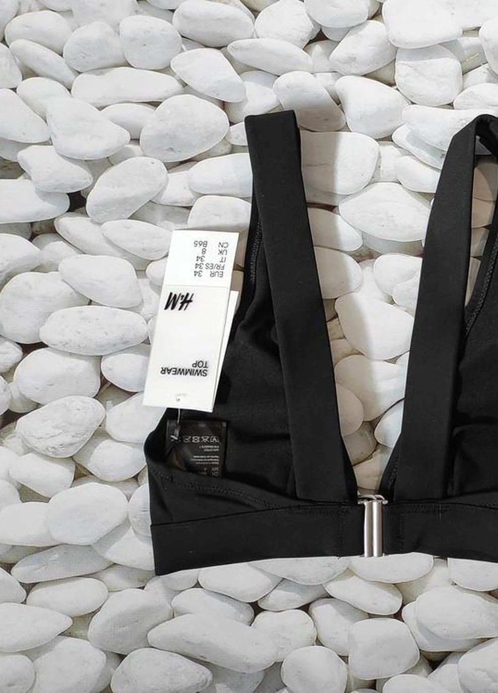 Чорний топ купальний, ліф, верх купальника H&M