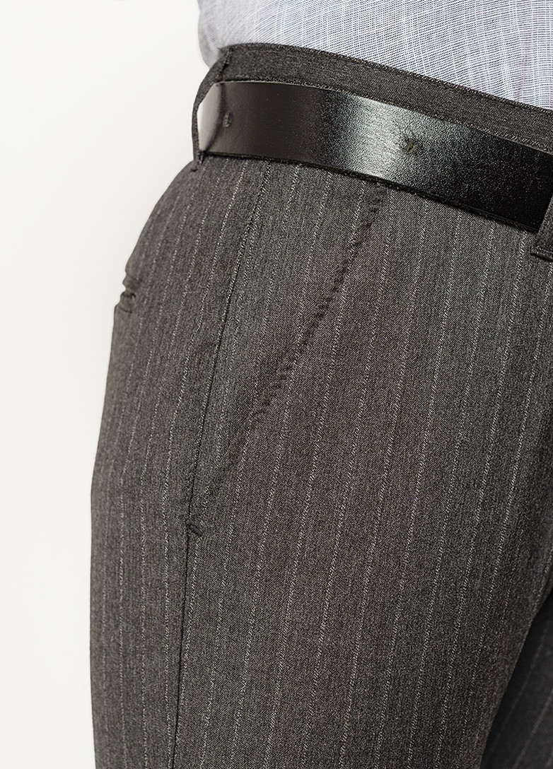 Темно-серые демисезонные брюки Redpolo