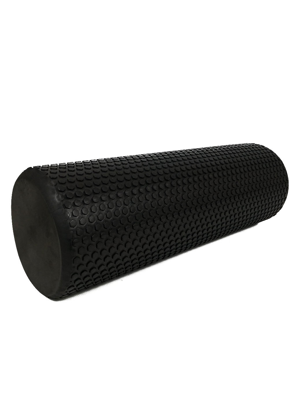 Масажний ролик Foam Roller 45 см чорний (легкий і м'який ролер-валик для йоги, масажу всього тіла: рук, ніг, спини) EasyFit (237657468)