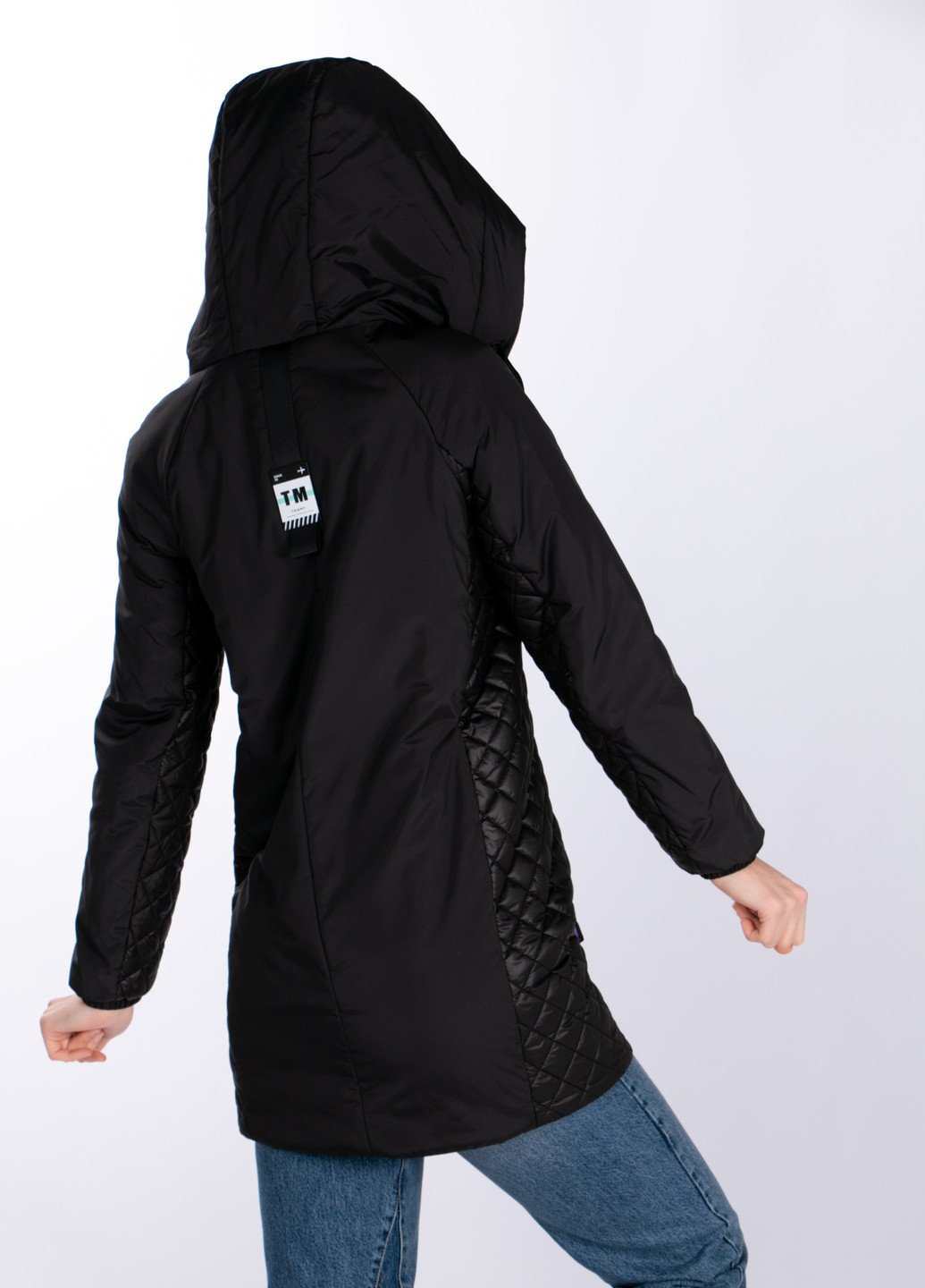 Чорна демісезонна куртка 6812-008 xl чорний (2000903933656) Towmy