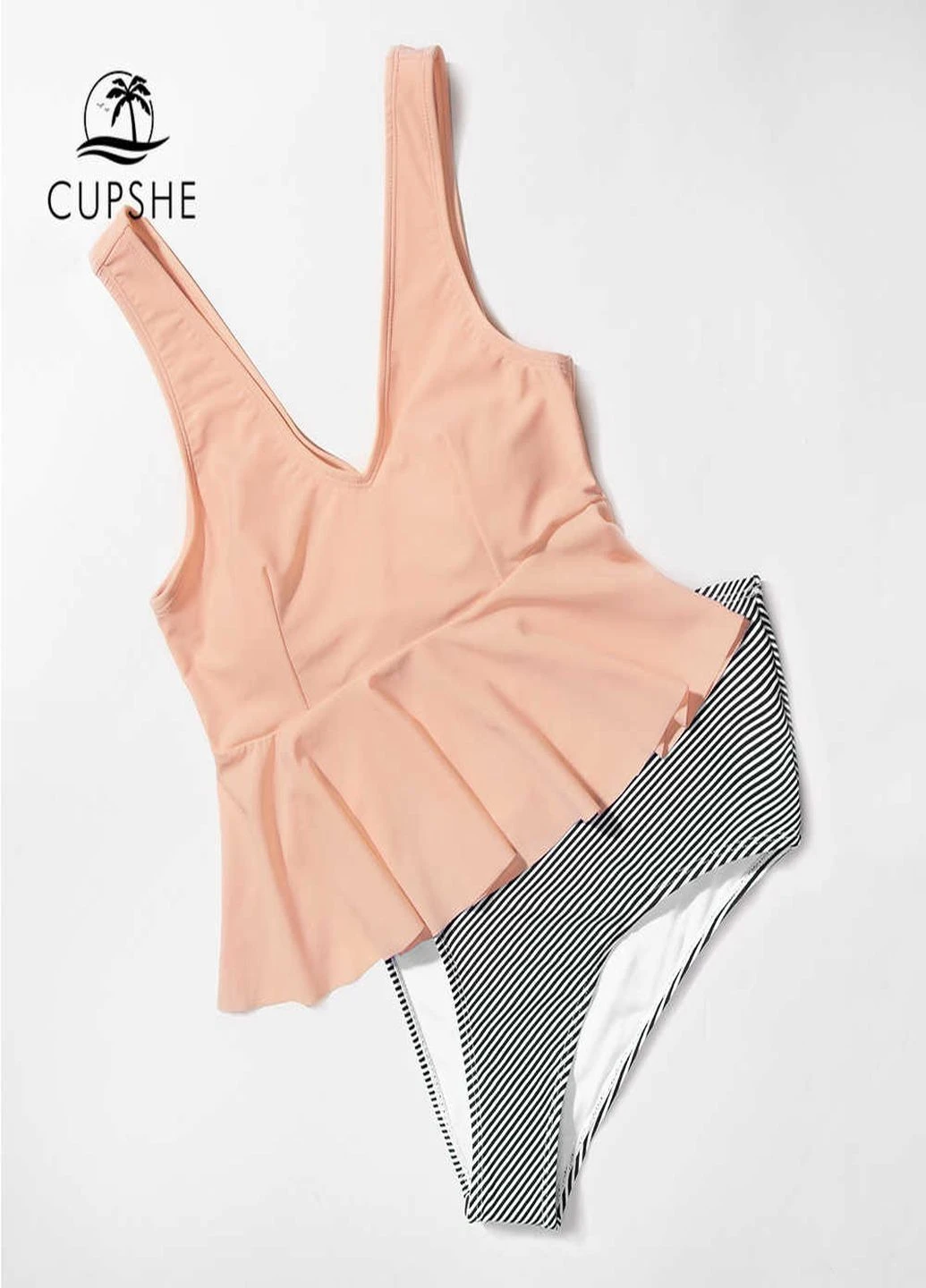 Пудровый летний купальник CUPSHE