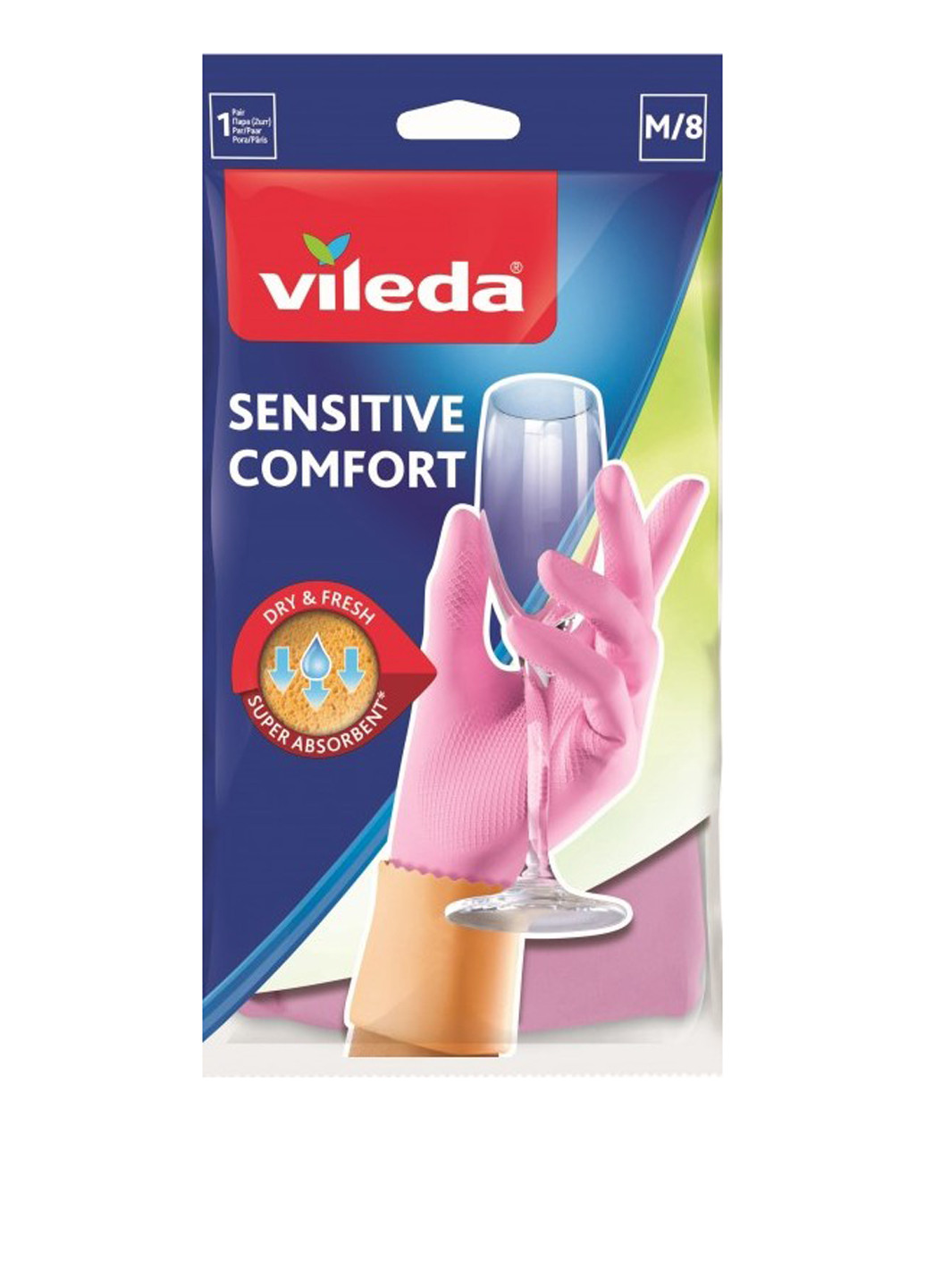 Перчатки Sensitive ComfortPlus (1 шт.) Vileda (291859261)