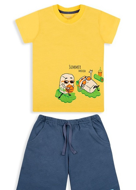 Желтый летний детский костюм для мальчика *чувачки* Габби