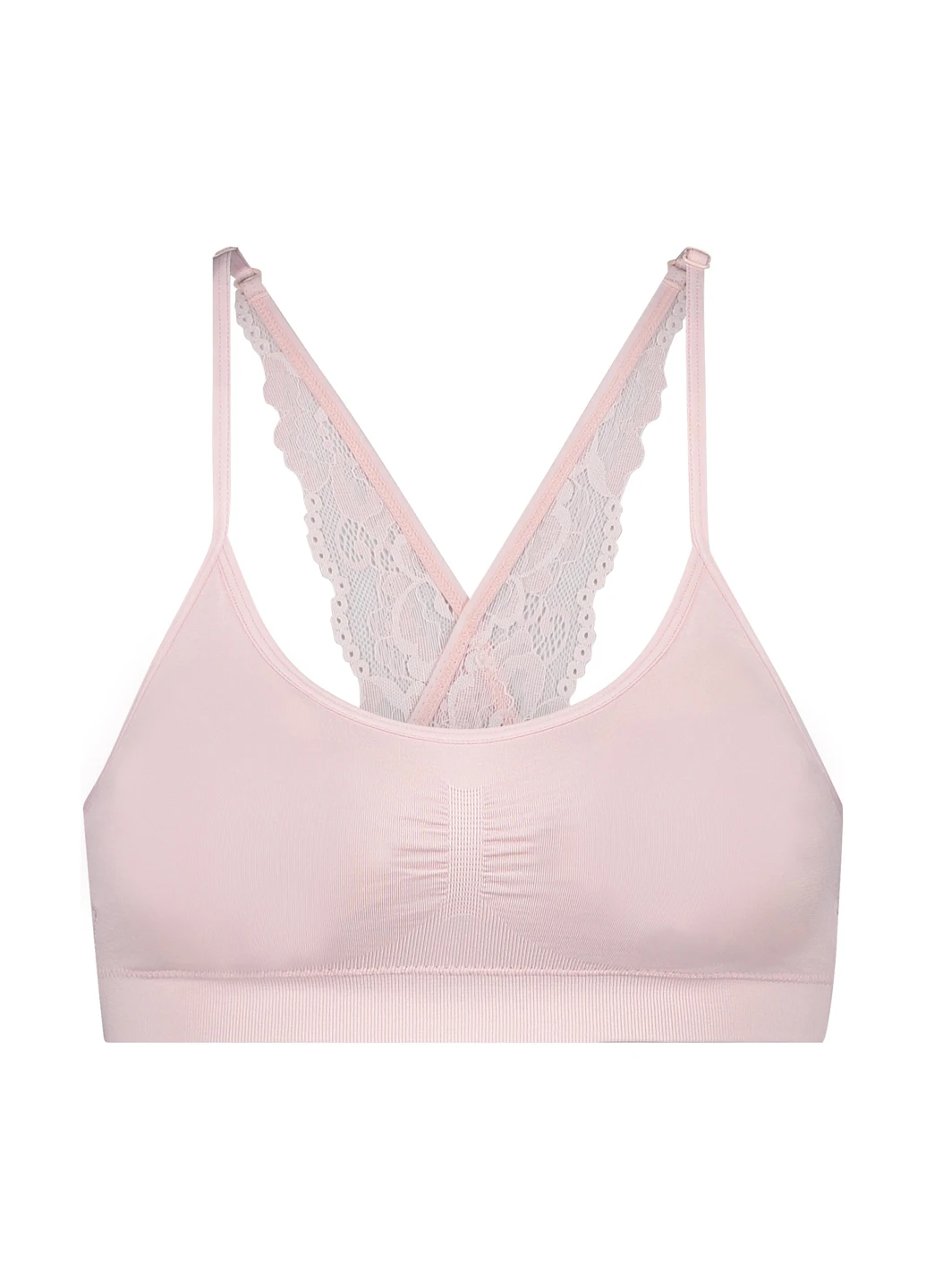 Світло-рожевий топ бюстгальтер Hunkemoller без кісточок поліамід