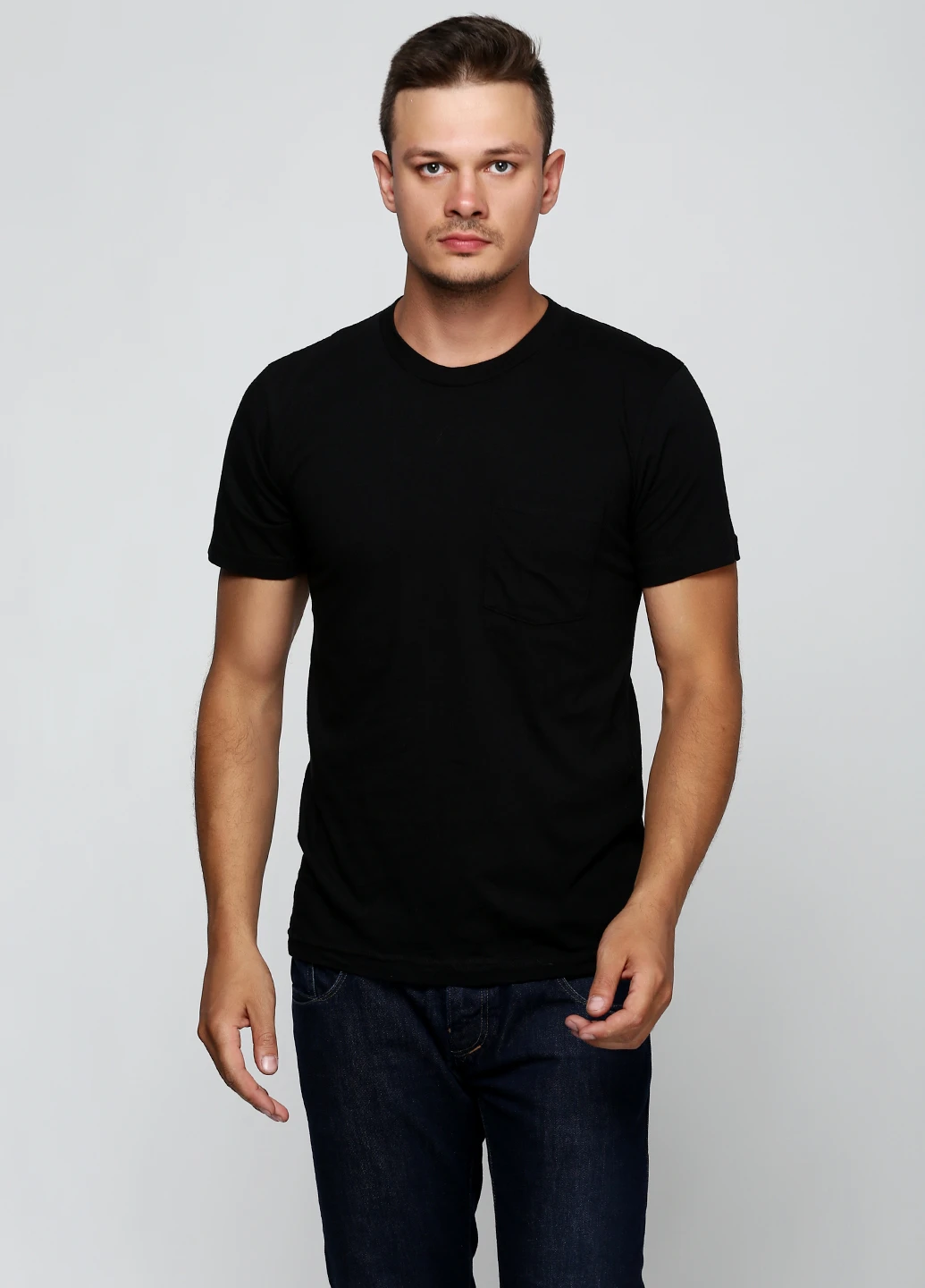 Черная футболка American Apparel