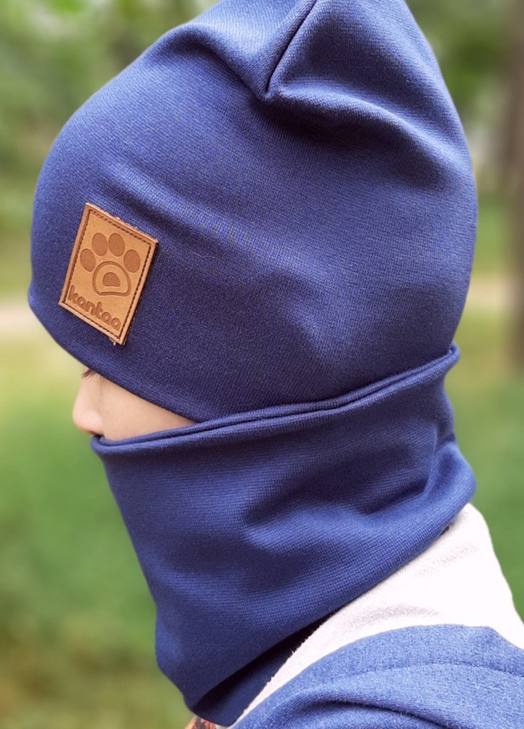 Дитяча шапка з хомутом КАНТА розмір 48-52, синій (OC-132) Канта (212242468)