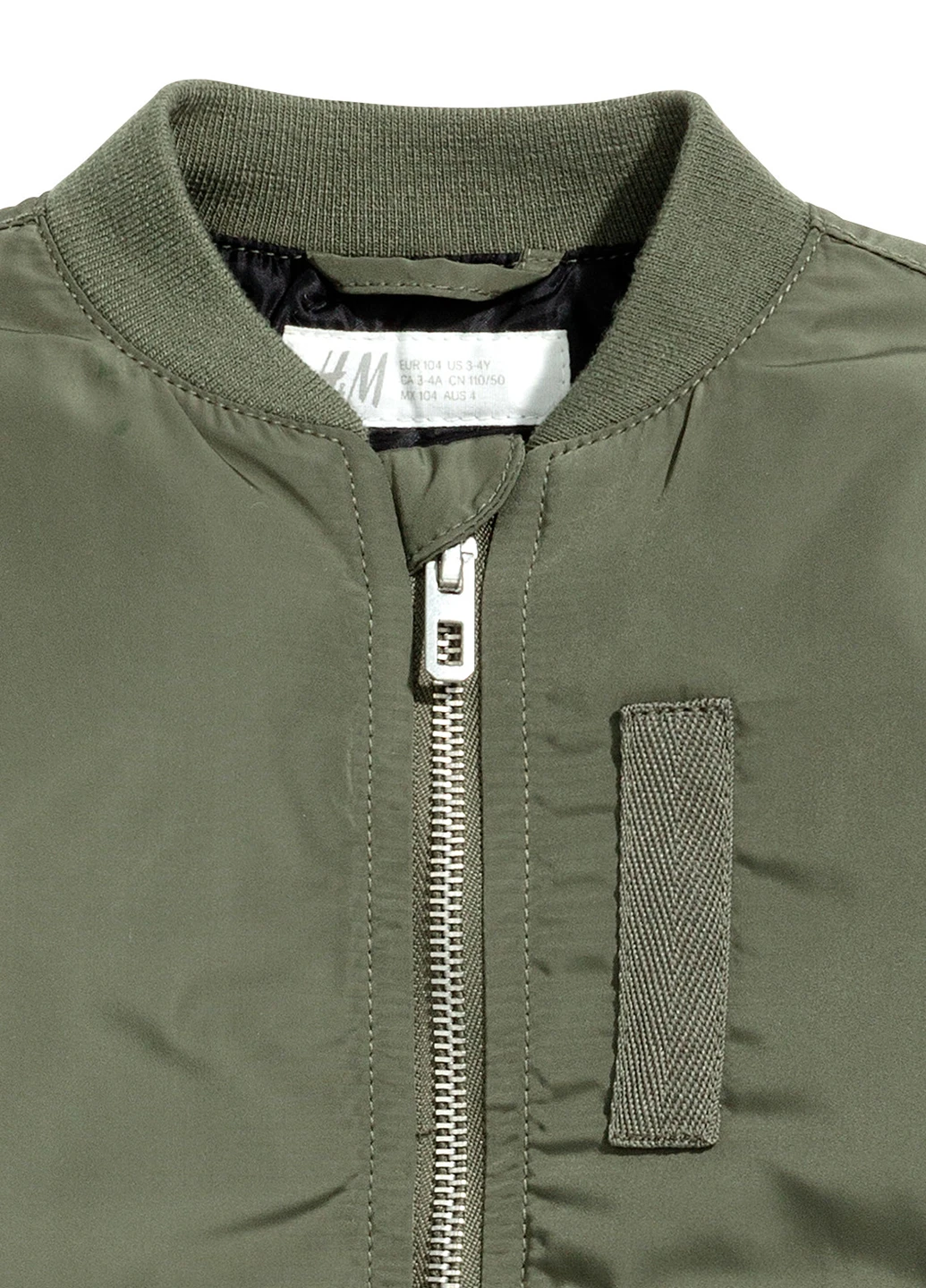 Оливковая (хаки) демисезонная куртка H&M