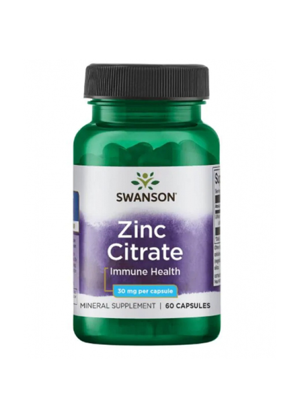 Цинк цитрат Zinc Citrate Immune Health 30 mg 60 капсул Swanson (255408419)