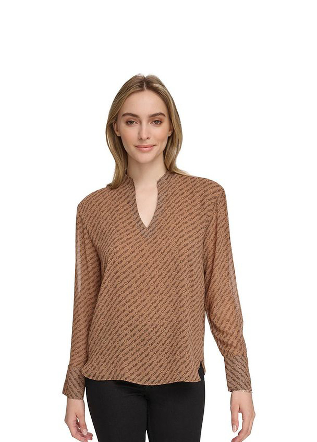 Коричнева блуза Calvin Klein