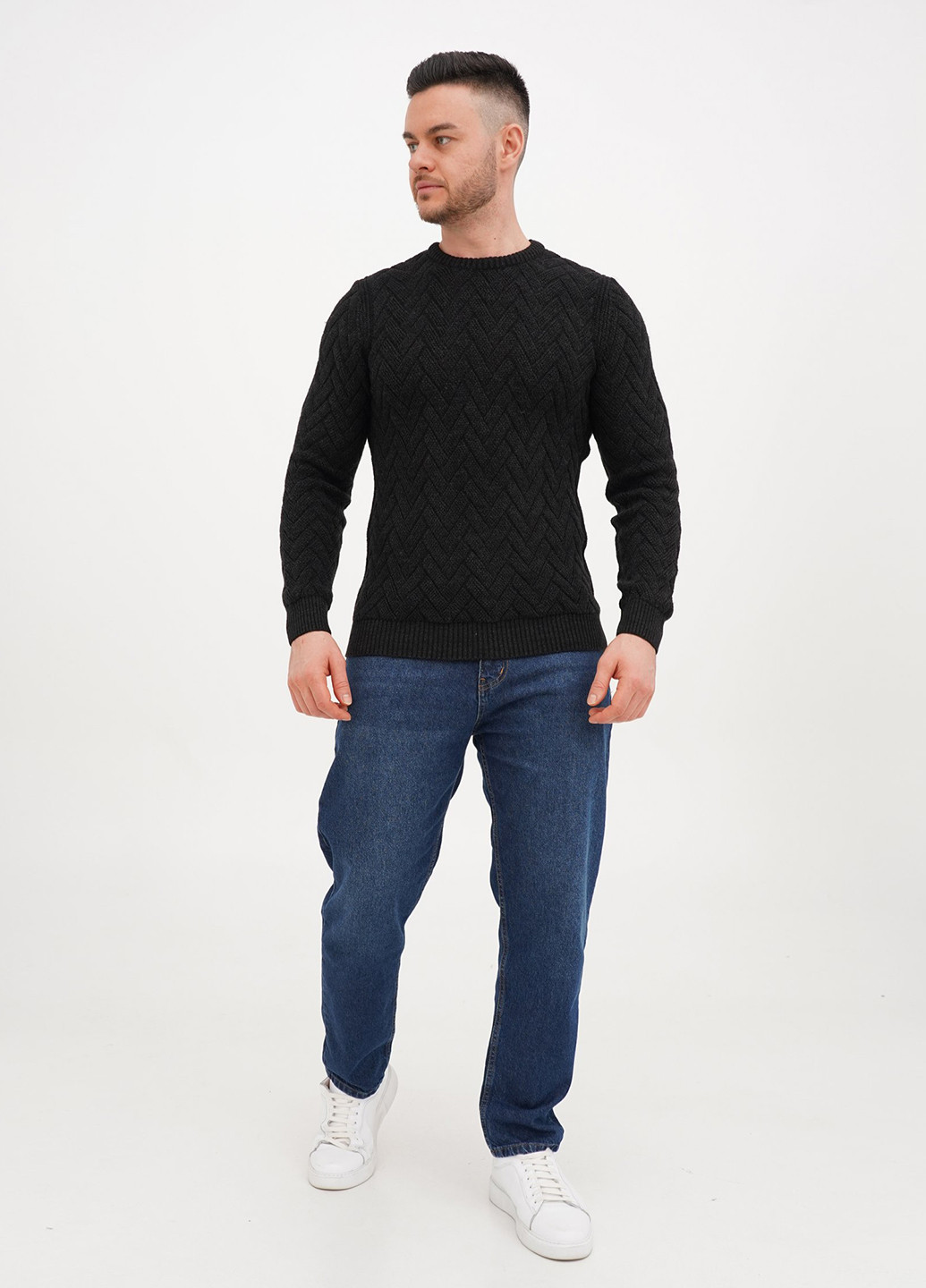 Черный зимний джемпер джемпер Trend Collection