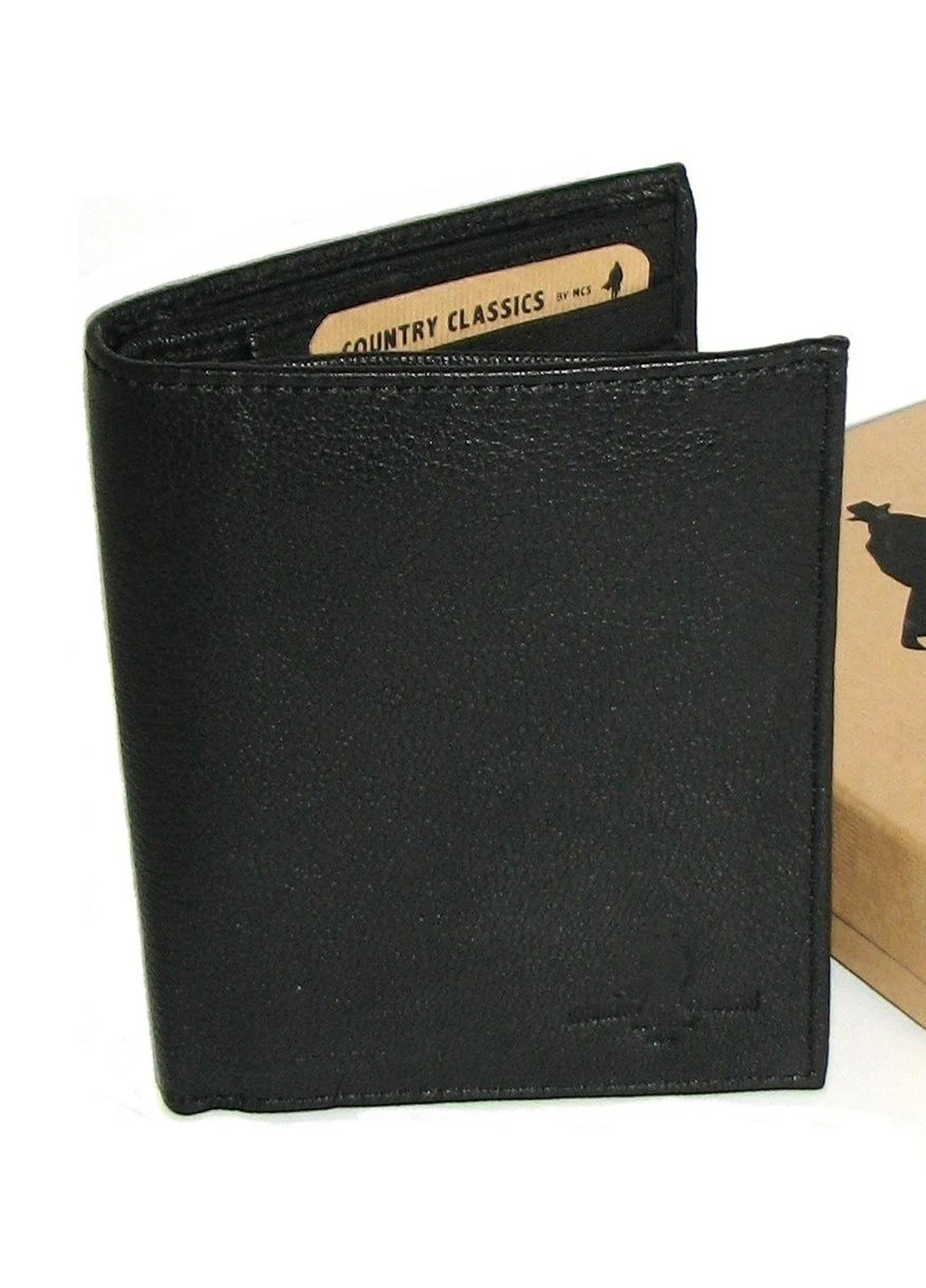 Кожаный мужской кошелек 02BLK Country Classics (253932919)