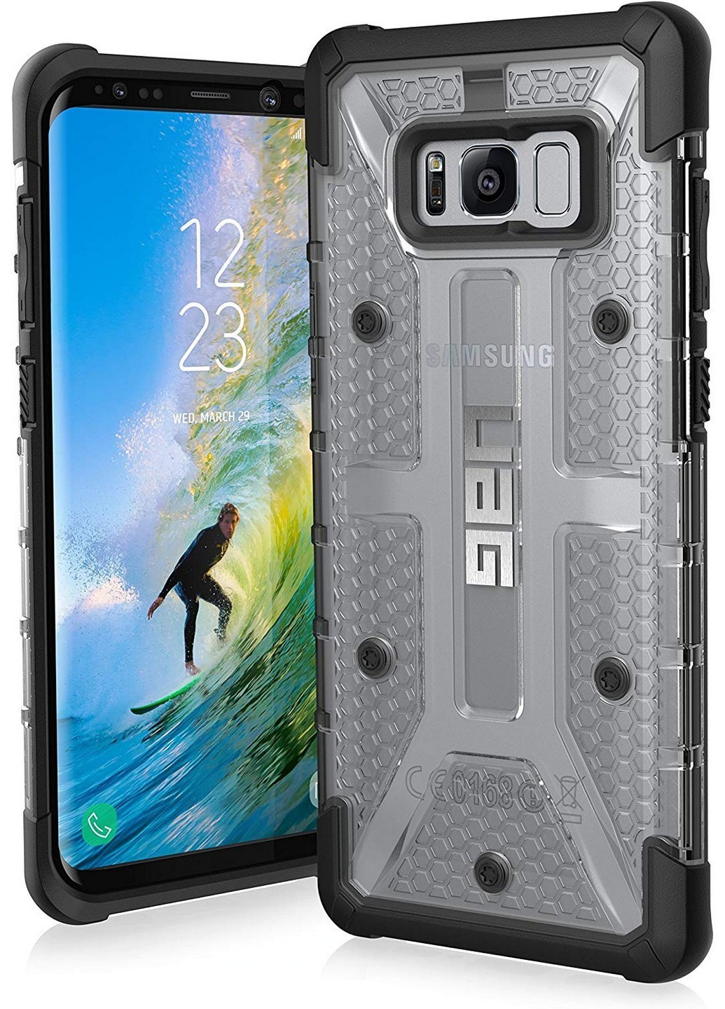 Чохол протиударний Plasma Ice для Samsung Galaxy S8 Plus Black + Transparent UAG (214658856)