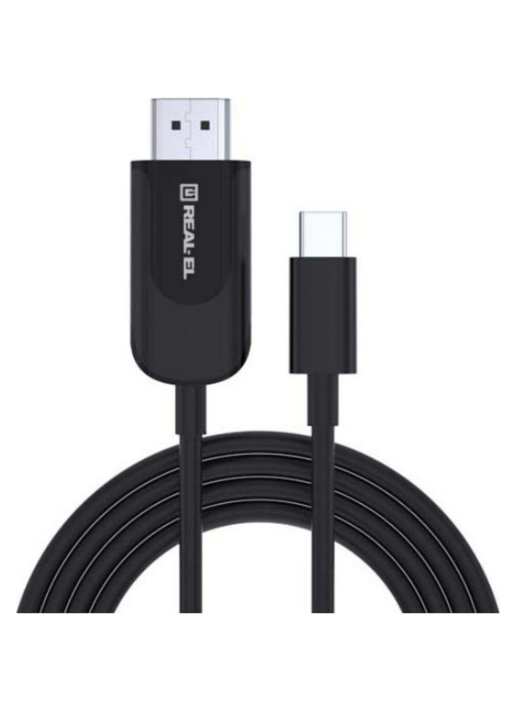 Дата кабель lver (EL123500049) Real-El usb 2.0 am to type-c 1.0m leather premium black-si (239382944)