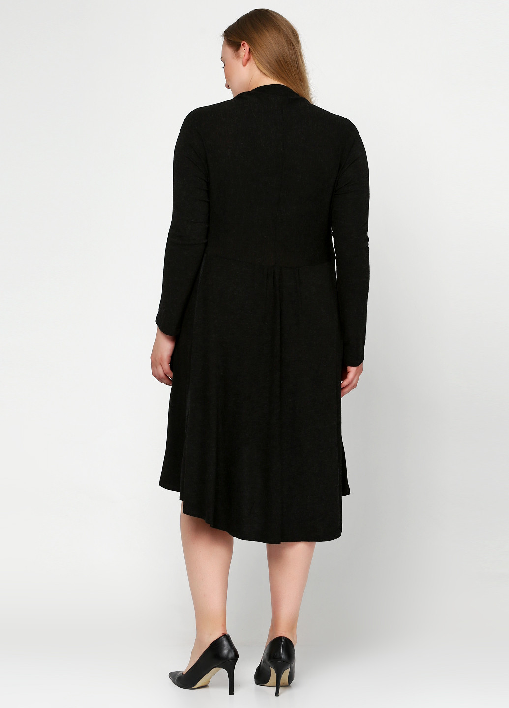 Черное кэжуал платье Lauren Vidal однотонное