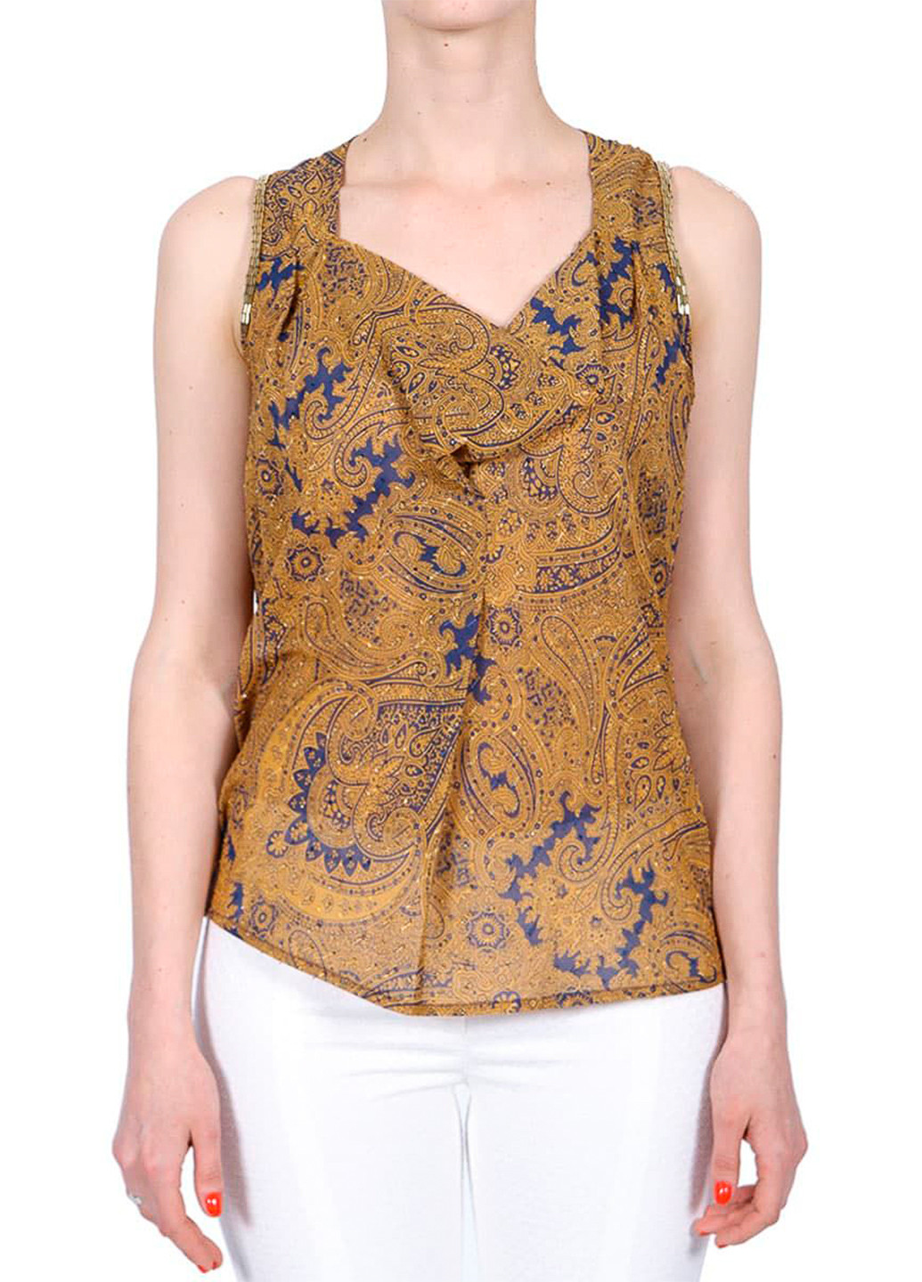 Золотой кэжуал рубашка Patrizia Pepe