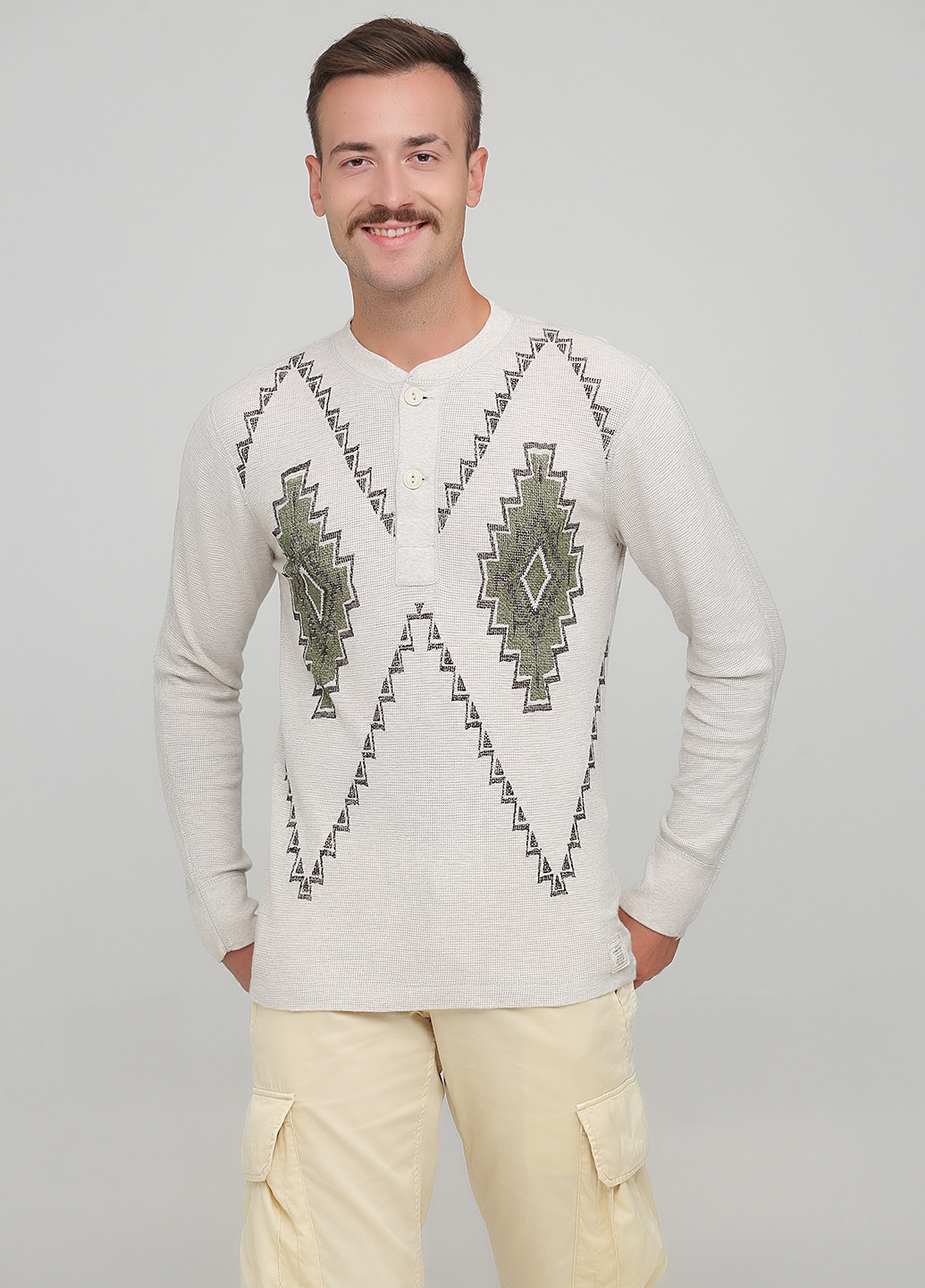 Светло-серый демисезонный свитер Ralph Lauren