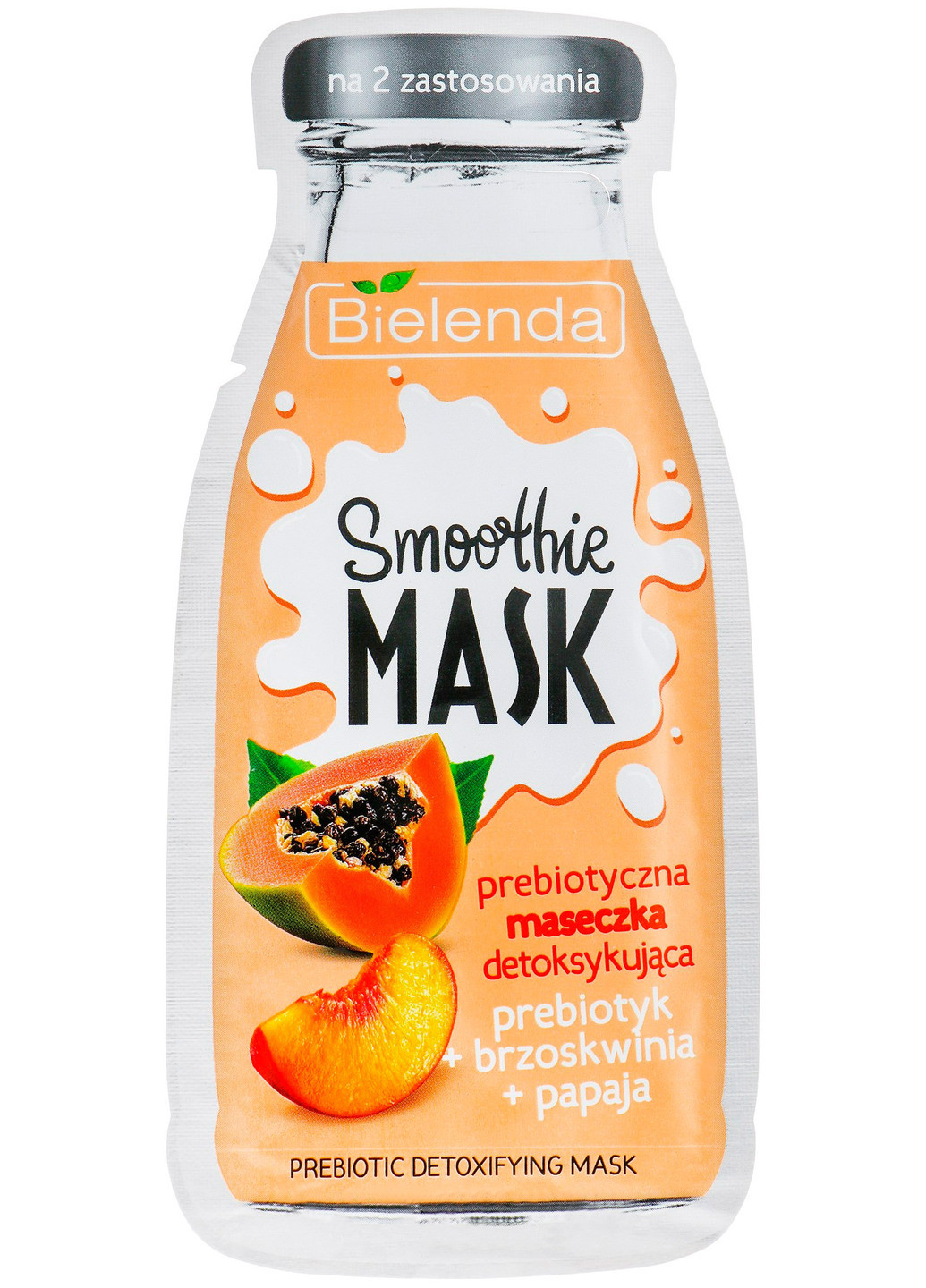 Маска детокс "Персик+Папайя" Smoothie Mask Prebiotic Detoxifying 10 г Bielenda (202416549)