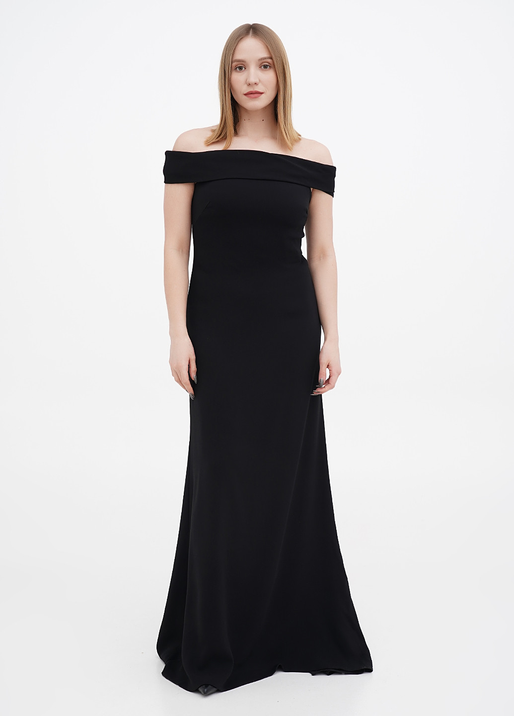 Чорна вечірня сукня годе Ralph Lauren однотонна