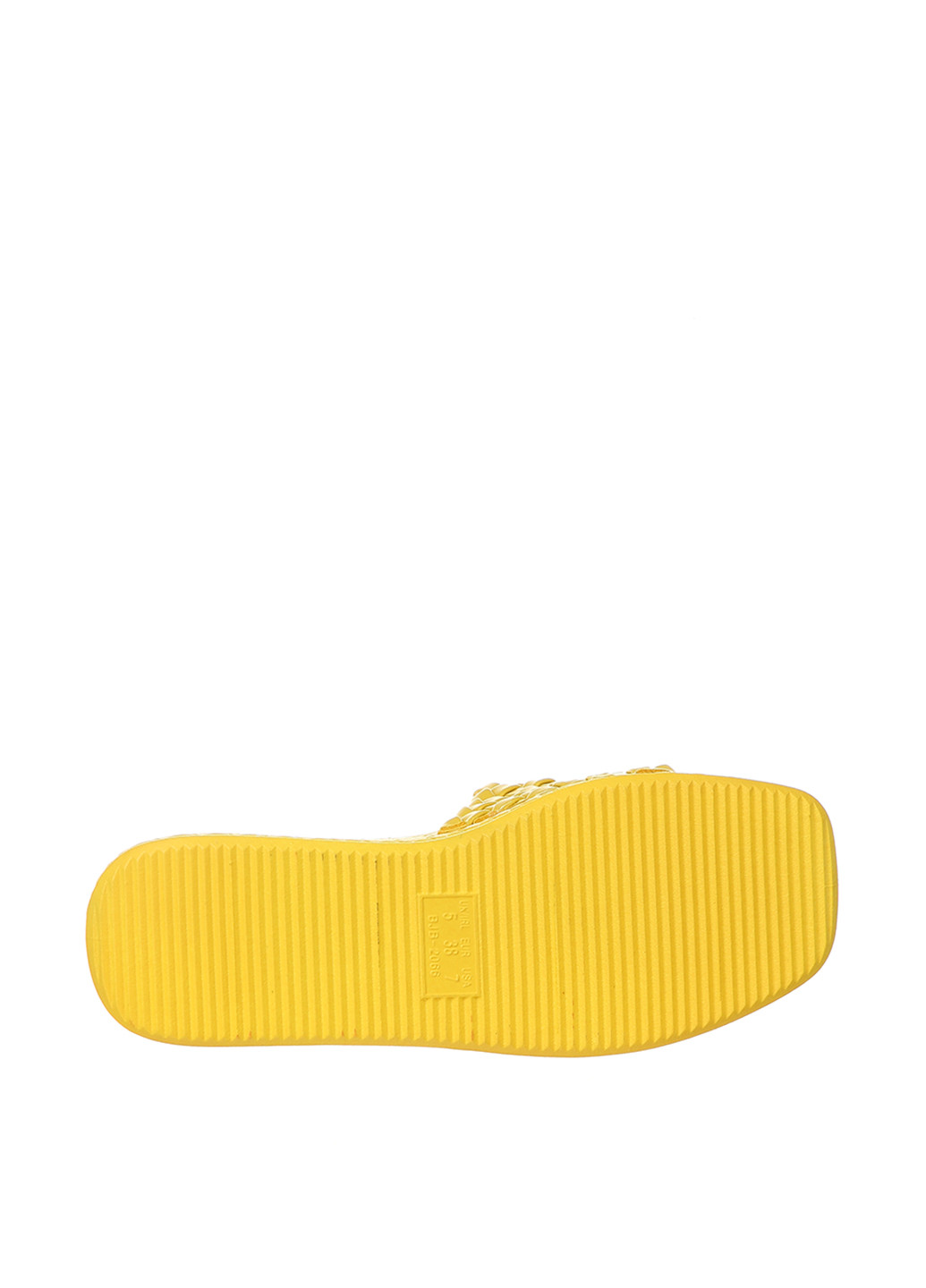 Желтые шлепанцы Sopra плетение