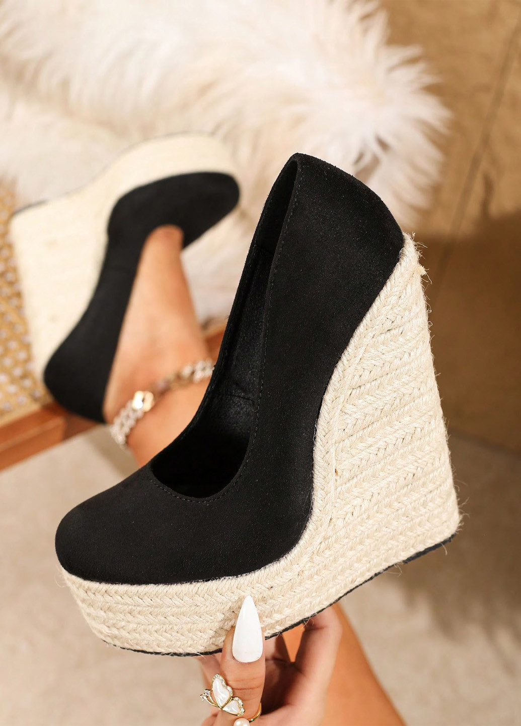 SHEIN Туфли черный з текстиль, китай — демисезон (323965938)