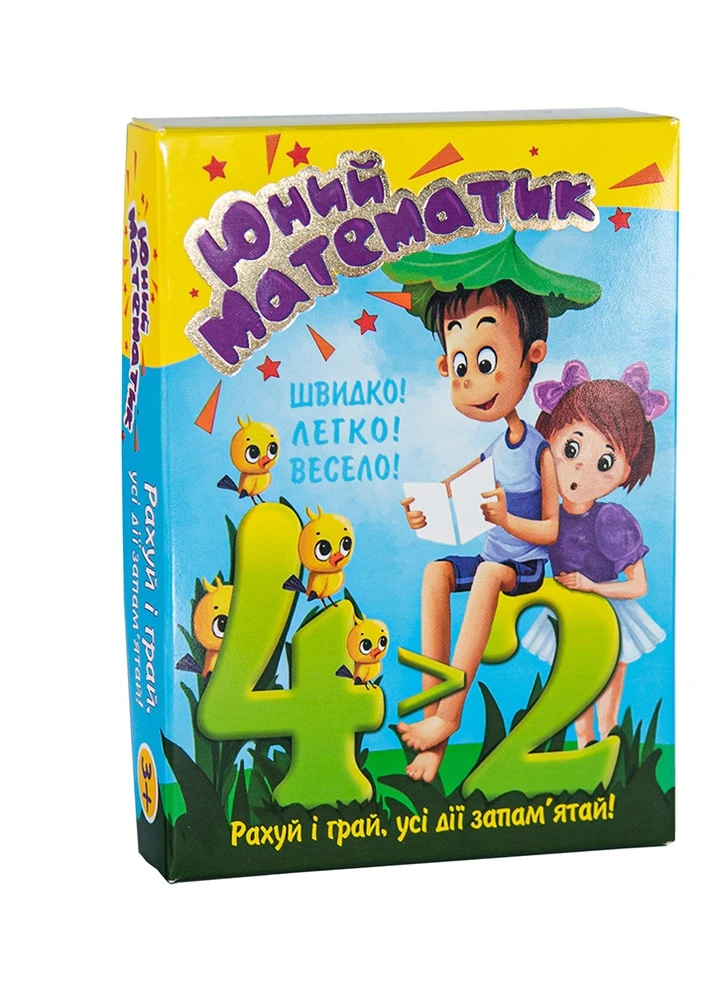 Учебные карточки 30760 (укр.) Юный математик, в коробке 14-10-2,7 см NaNa (253967253)