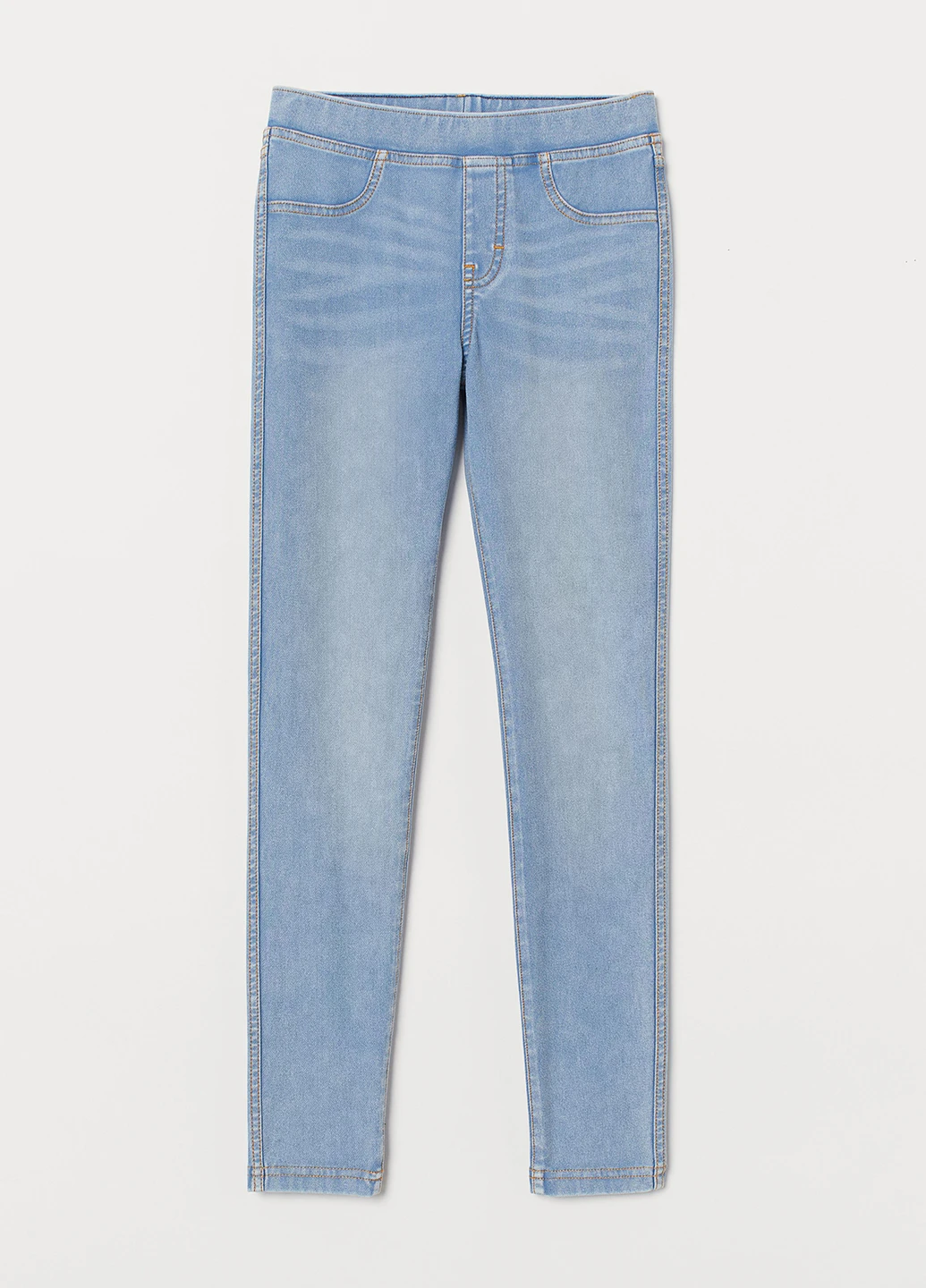 Голубые демисезонные джеггинсы H&M