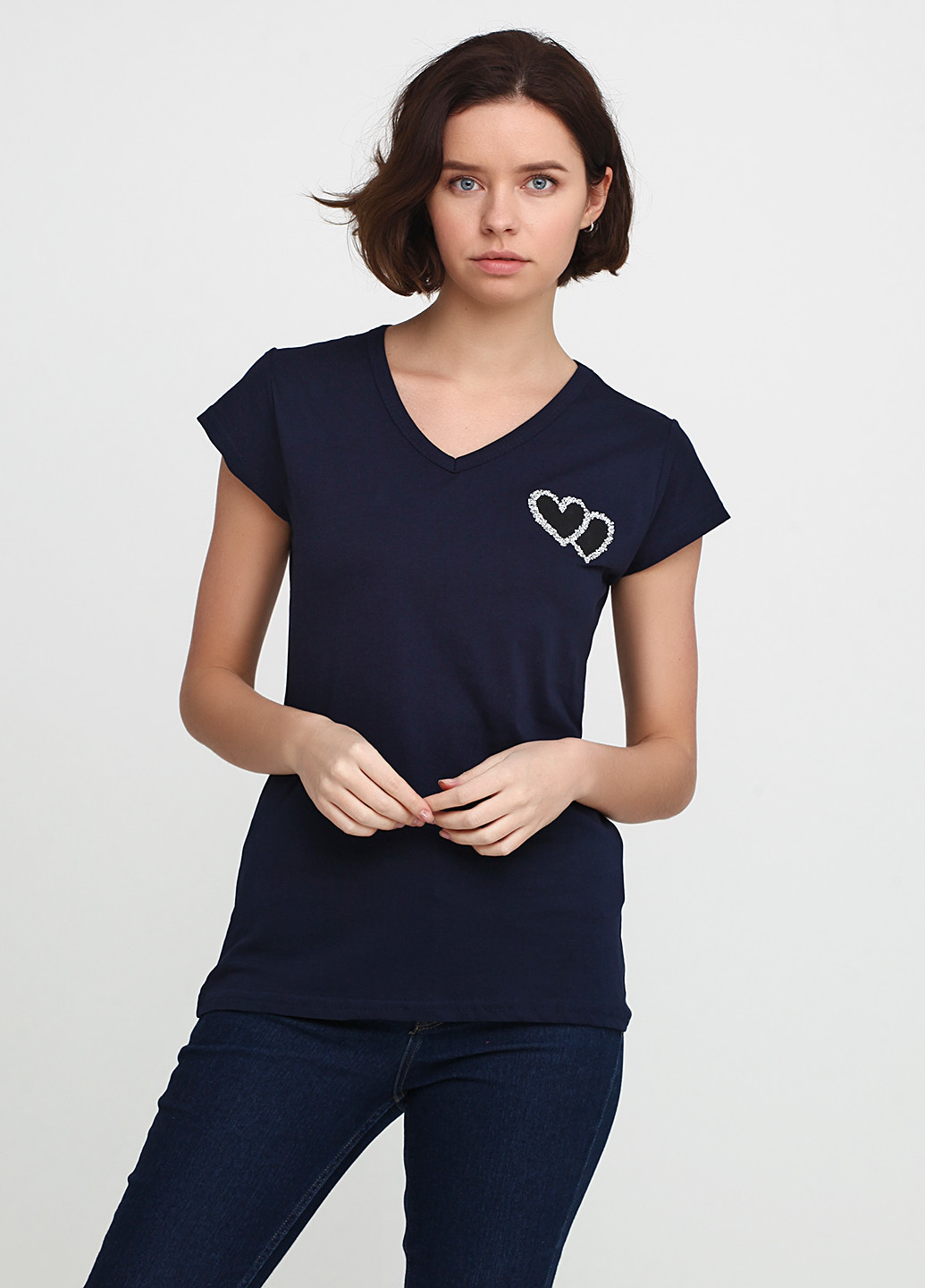 Темно-синяя летняя футболка G & N