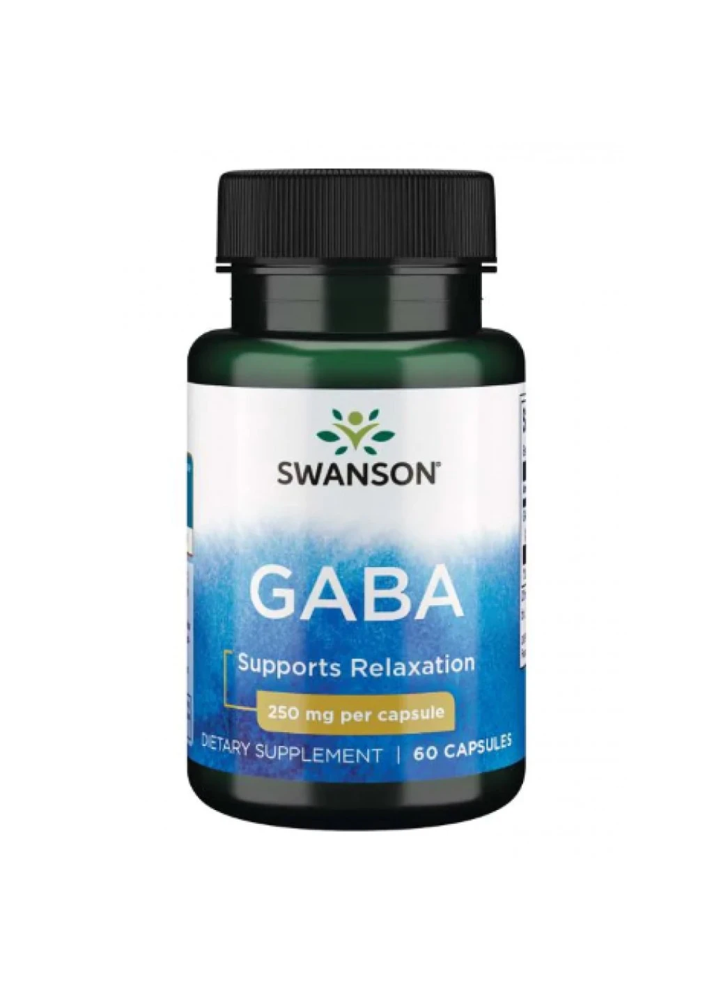 ГАМК GABA 250 mg 60 капсул Swanson (255362222)