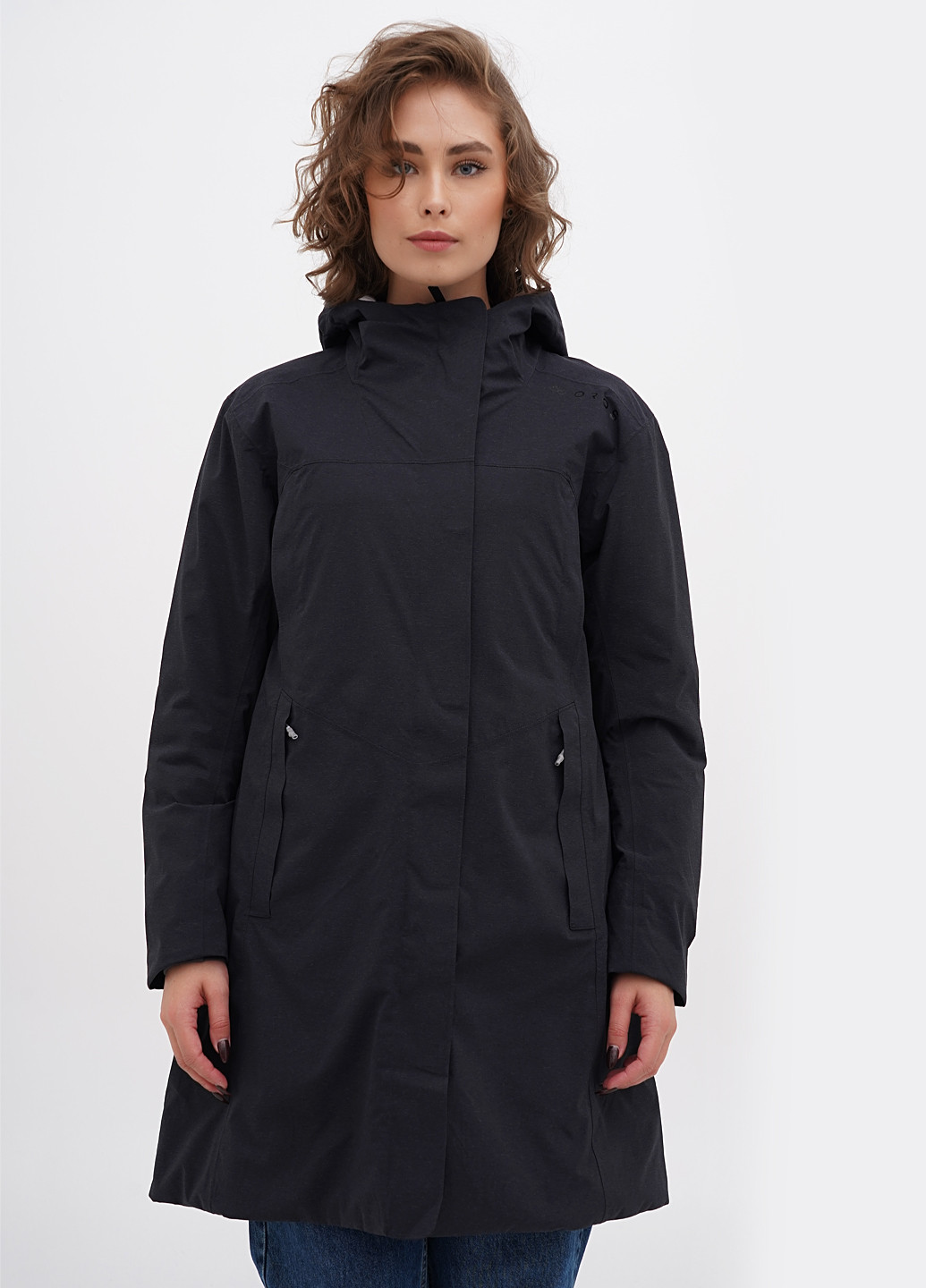 Черная зимняя куртка куртка-пальто OROS