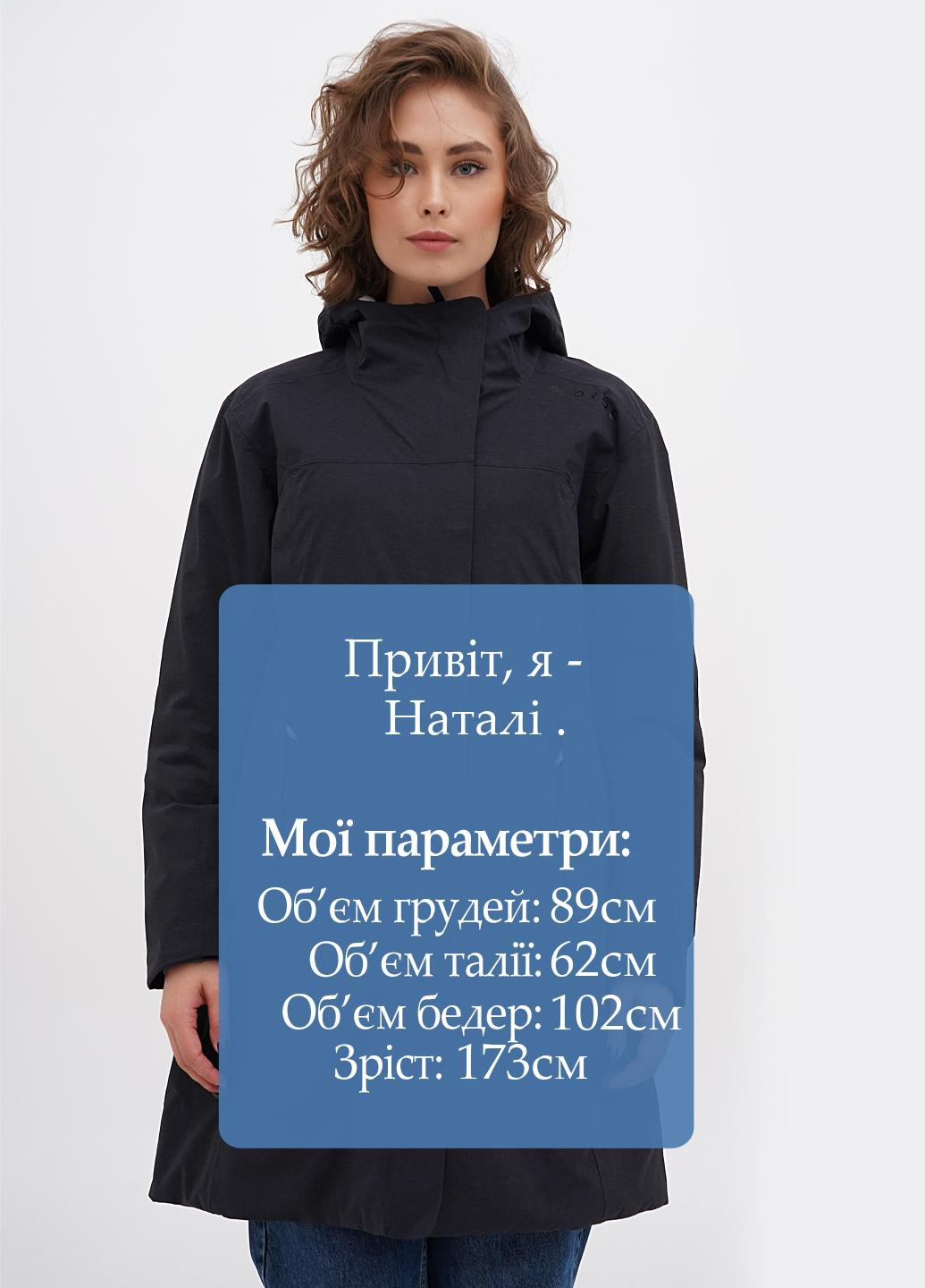 Черная зимняя куртка куртка-пальто OROS