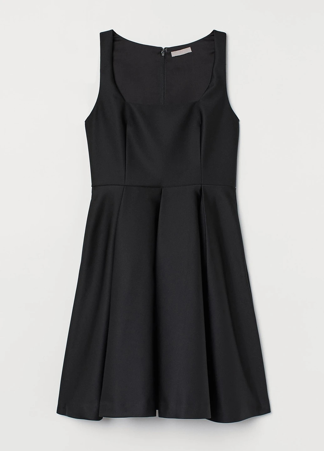 Чорна кежуал сукня кльош H&M однотонна