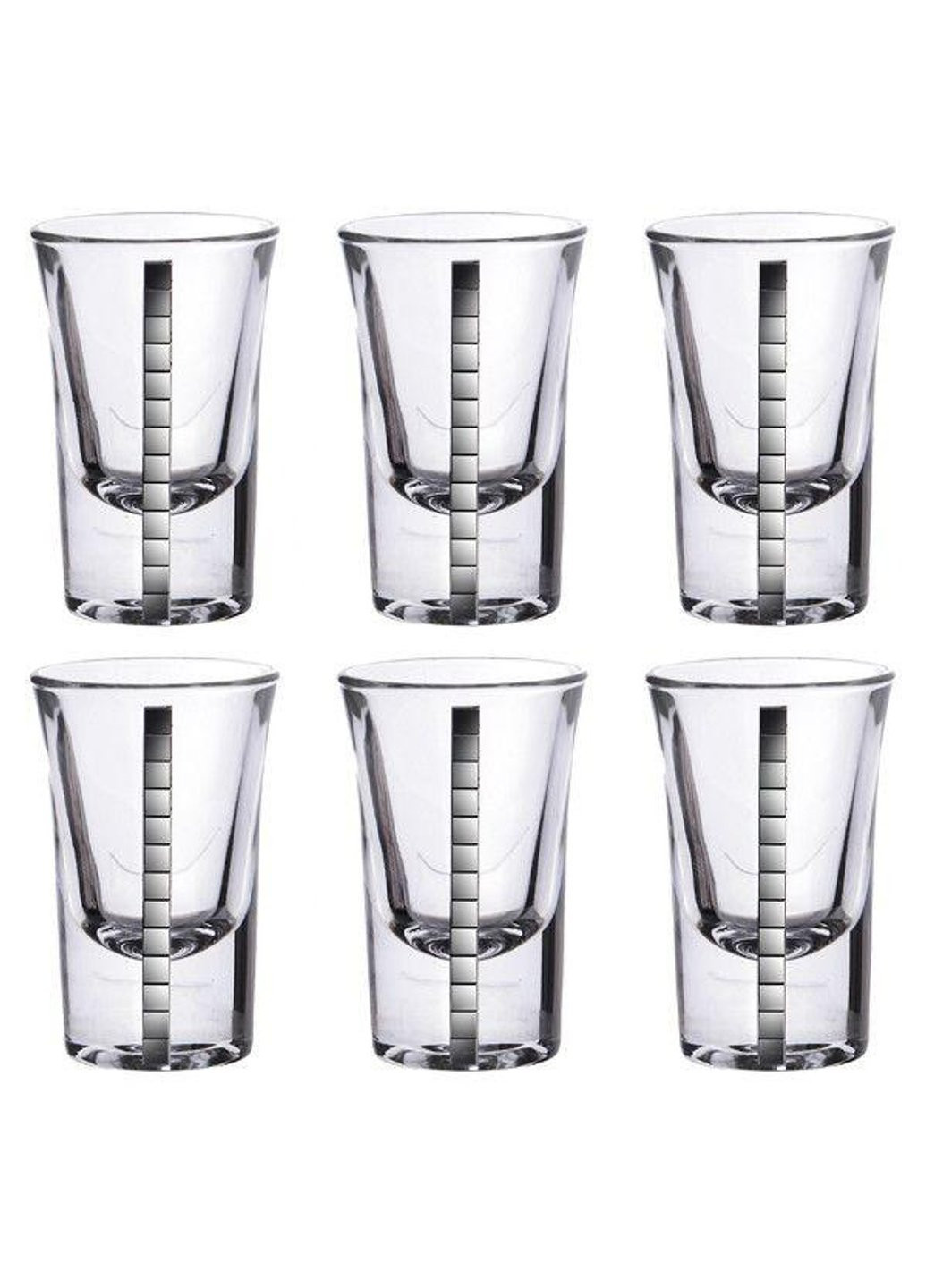 Набір стопок Срібний ланцюг 316-415 40 мл 6 шт Franco (254861196)