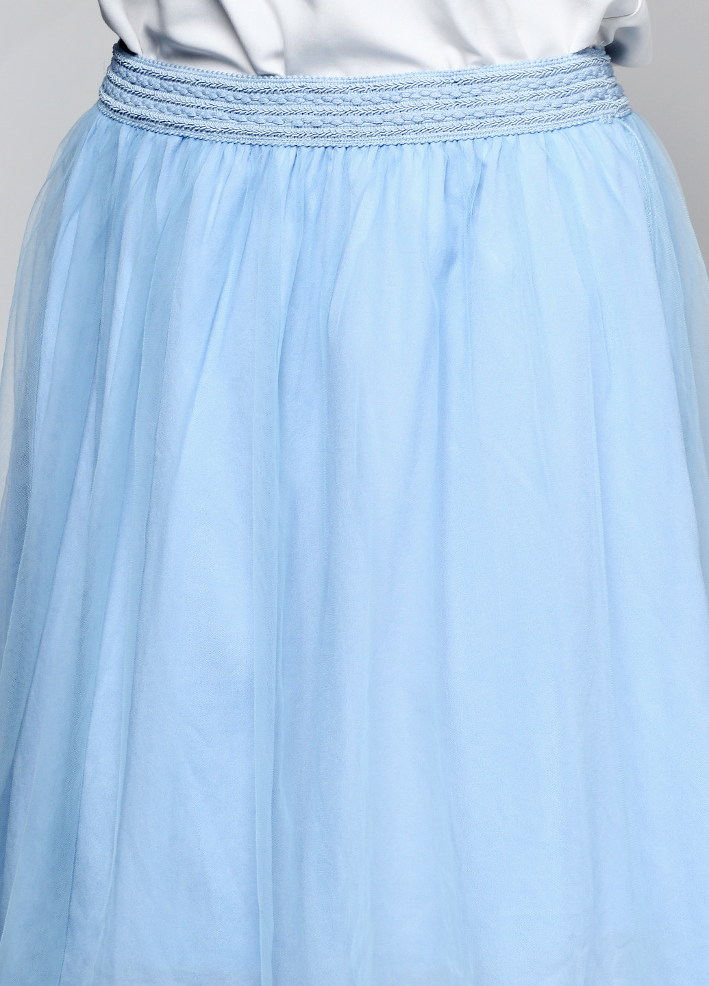 Голубая кэжуал однотонная юбка Francesca's
